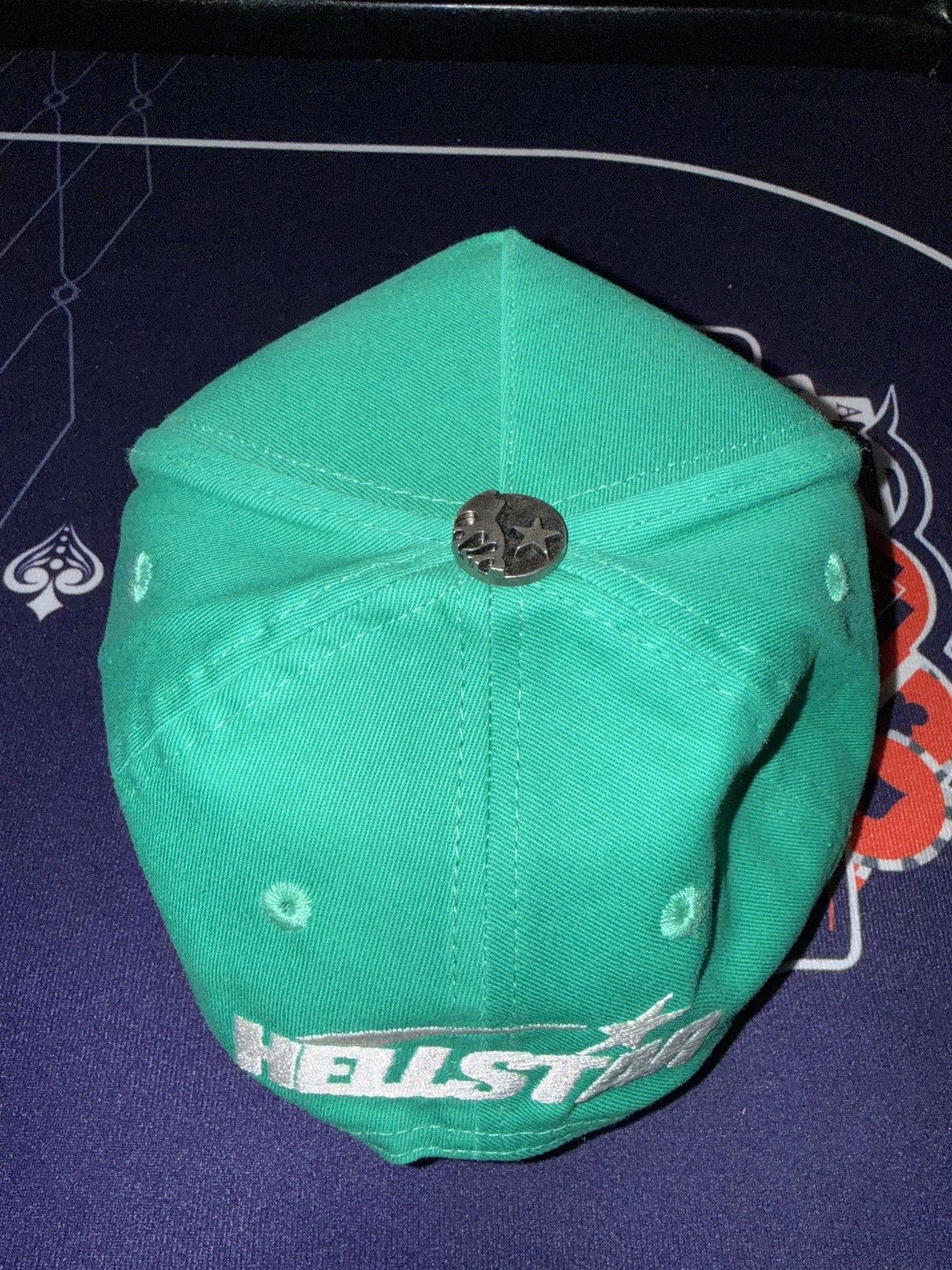 HELLSTAR Hellstar OG Logo Rhinestones Snapback “Green” Size ONE SIZE - 5 Thumbnail