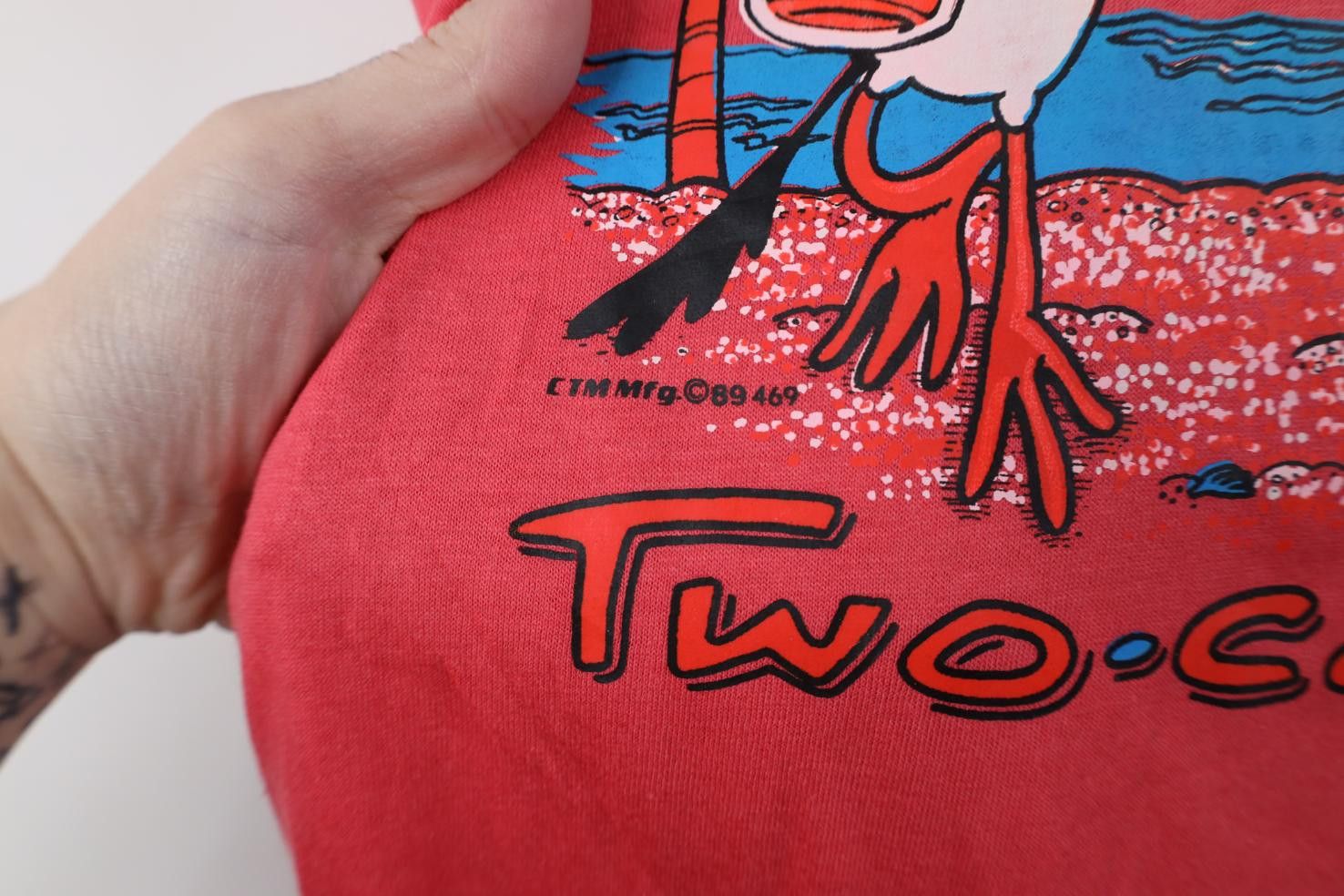 Vintage Vintage 80s Streetwear Two Can Toucan Bird Beach T-Shirt Size L / US 10 / IT 46 - 5 Thumbnail