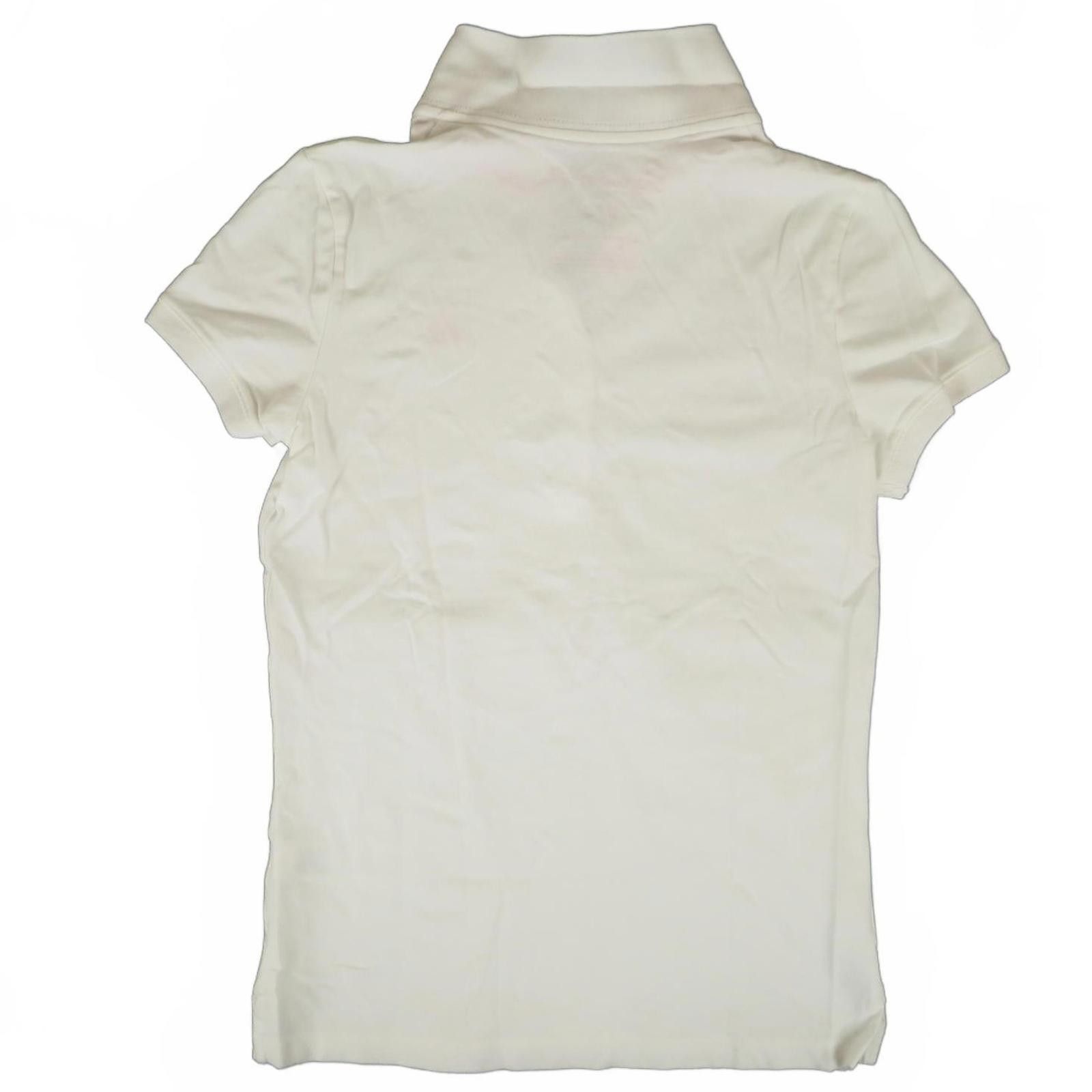 Aeropostale Aeropostale White Stretch Polo Shirt Women's Large Size L / US 10 / IT 46 - 4 Thumbnail