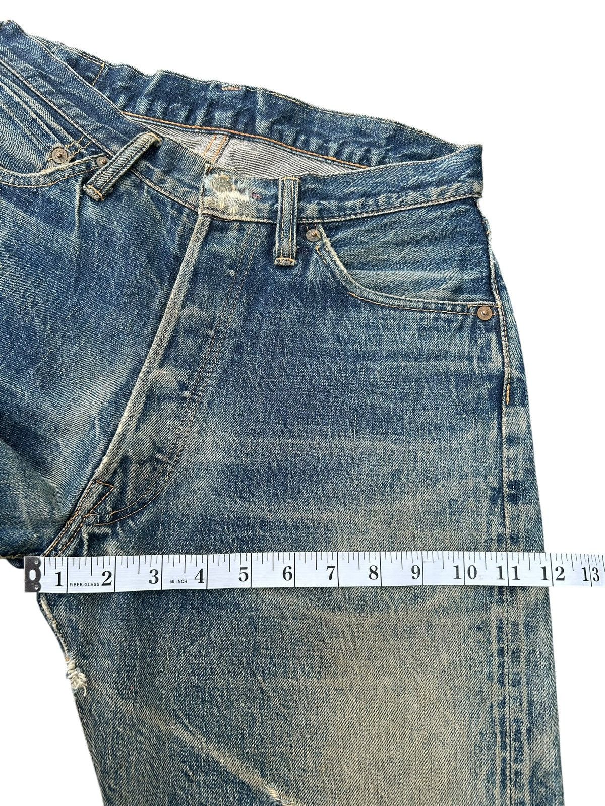 Kapital Thrashed Vintage Denime Selvedge Denim Jeans Size US 29 - 21 Thumbnail
