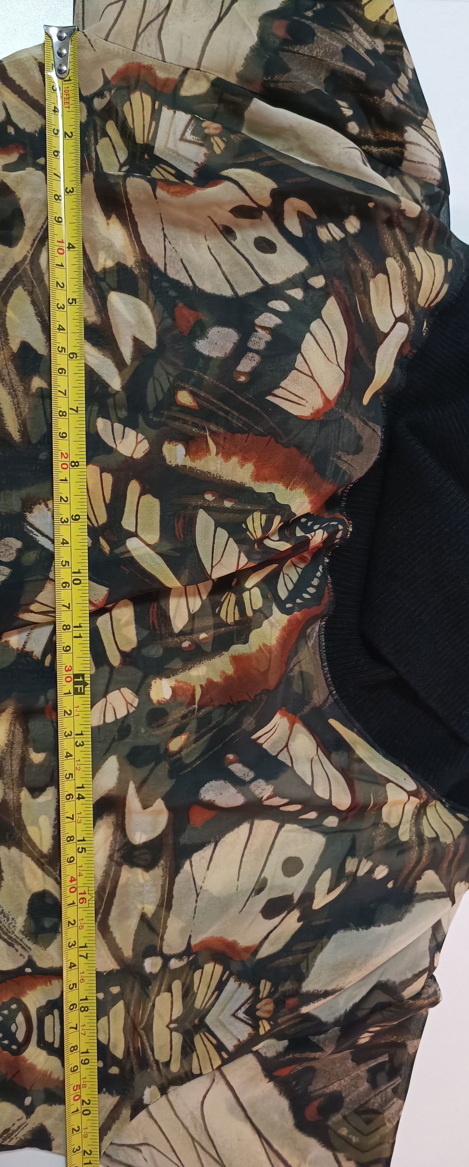 Jean Paul Gaultier Top with a butterfly print - Soleil collection by JPG Size L / US 10 / IT 46 - 21 Thumbnail