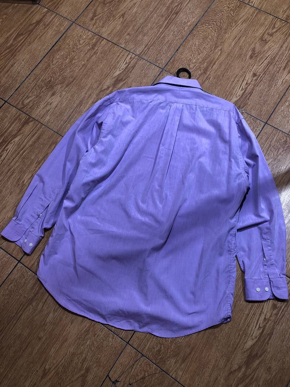 Burberry Thomas Burberry Shirt Mens Purple Embroidered Logo Size US L / EU 52-54 / 3 - 12 Thumbnail