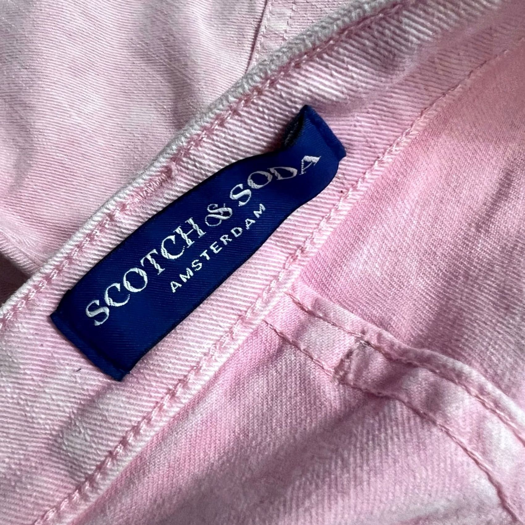 Scotch & Soda Scotch & Soda Womens Jeans Sky High-Rise Straight Pink Button Fly 30 X32 Size 30" / US 8 / IT 44 - 6 Thumbnail