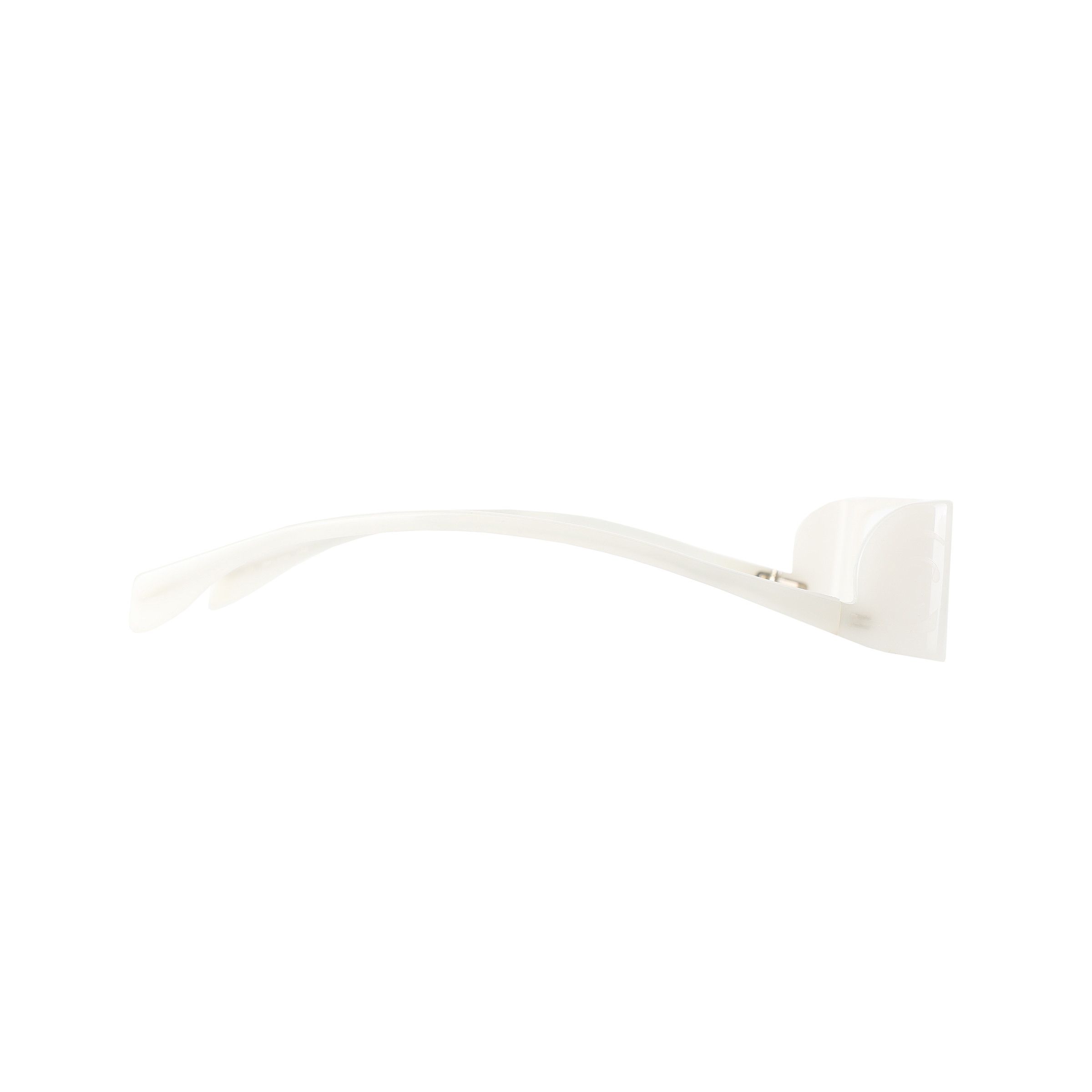 Alexander McQueen Alexander McQueen '90s Milky White Flat Sunglasses Size ONE SIZE - 3 Thumbnail