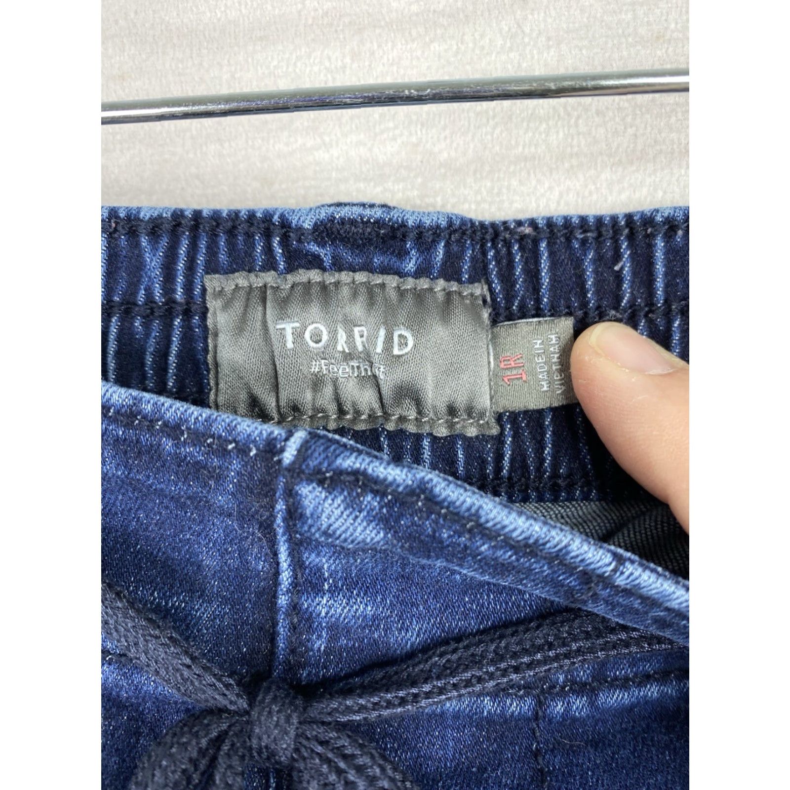 Torrid **Torrid Women's 1X Dark Wash Elastic Waist Pull On Jean** User: Torrid Women's 1X Dark Wash Elastic Waist Pull On Jean Size 40" / US 18 - 5 Thumbnail