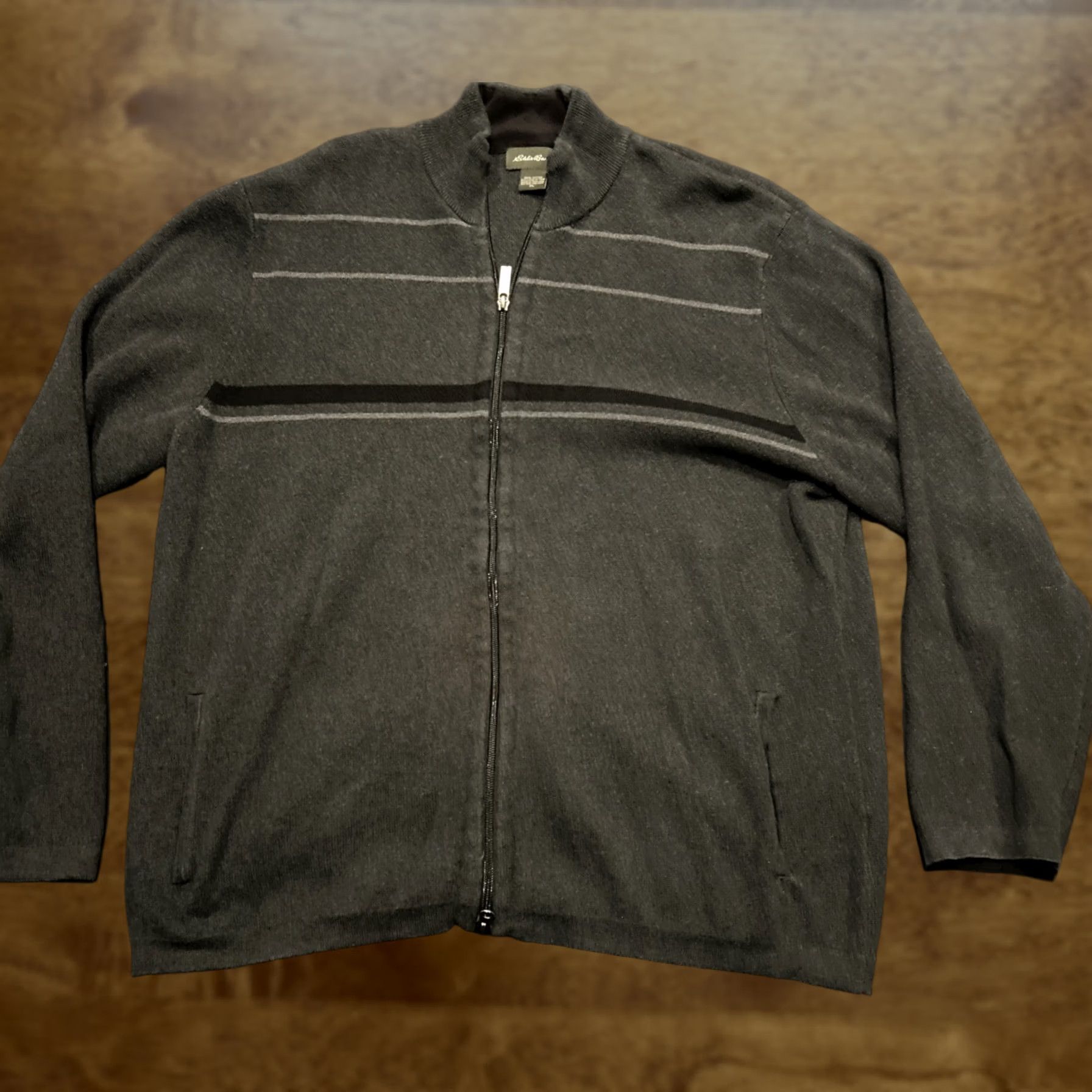 Eddie Bauer VINTAGE Eddie Bauer Men’s Full Zip Cotton Jacket XL Gray A28 Size US XL / EU 56 / 4 - 1 Thumbnail