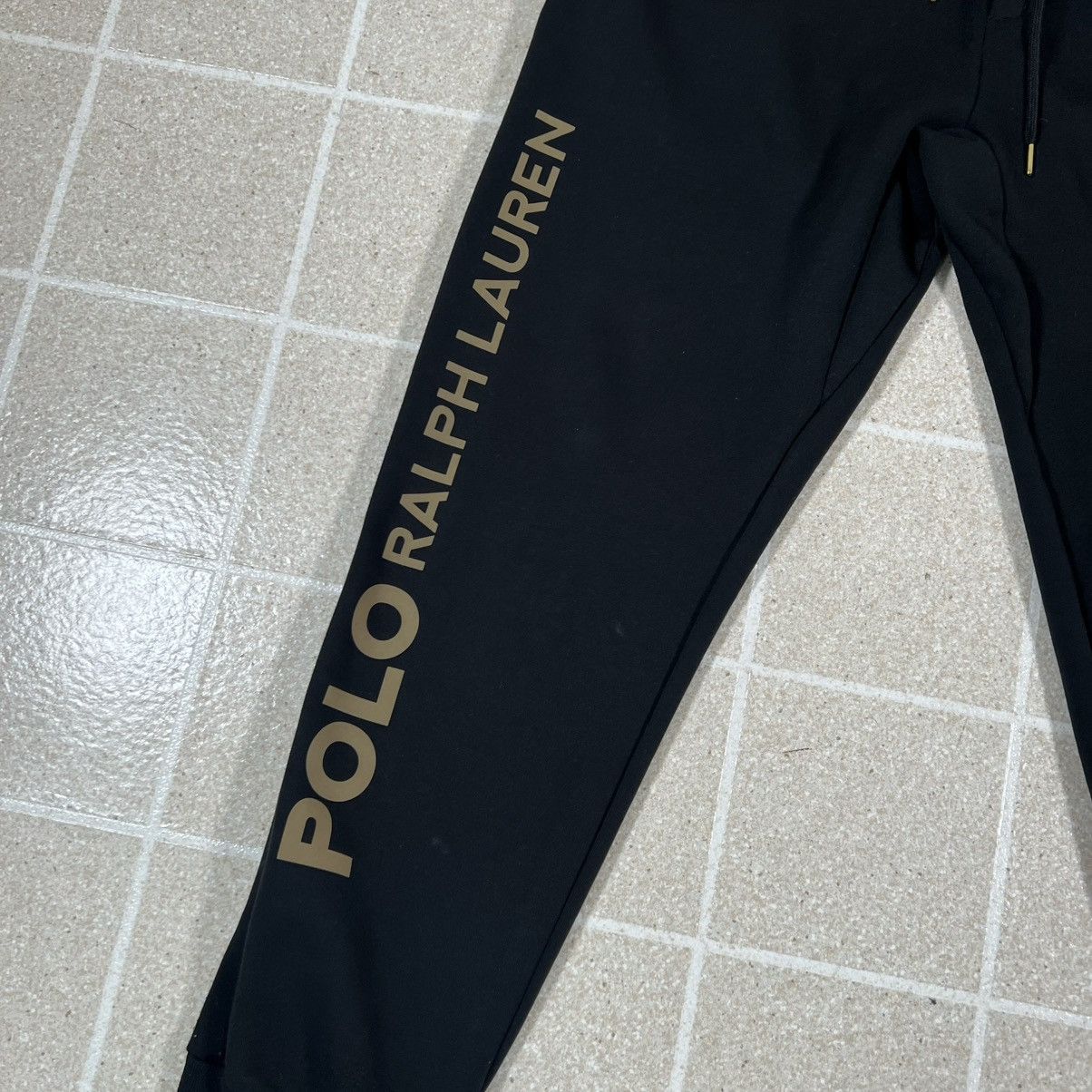 Polo Ralph Lauren Polo Ralph Lauren L Gold Zipper Knit Jogger Pants Black Size US 32 / EU 48 - 2 Thumbnail