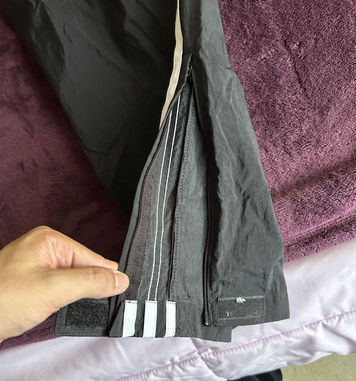 Adidas Vintage Y2K 2000 Adidas Nylon Track Pants Sz L Size US 34 / EU 50 - 3 Thumbnail