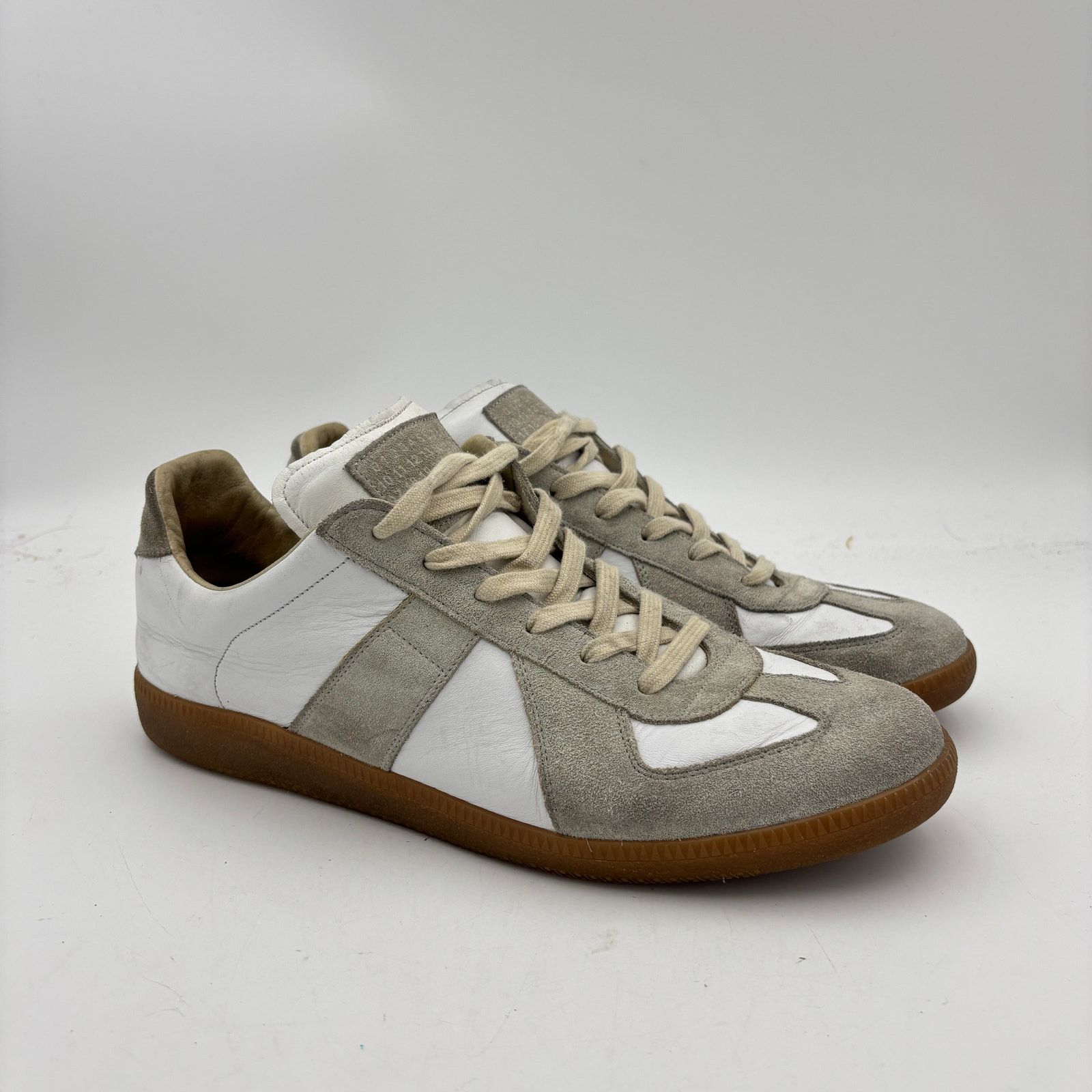 Maison Margiela Maison Margiela Low GAT Khaki Shoes Sneakers Men's 47 US 14 Size US 14 / EU 47 - 1 Thumbnail