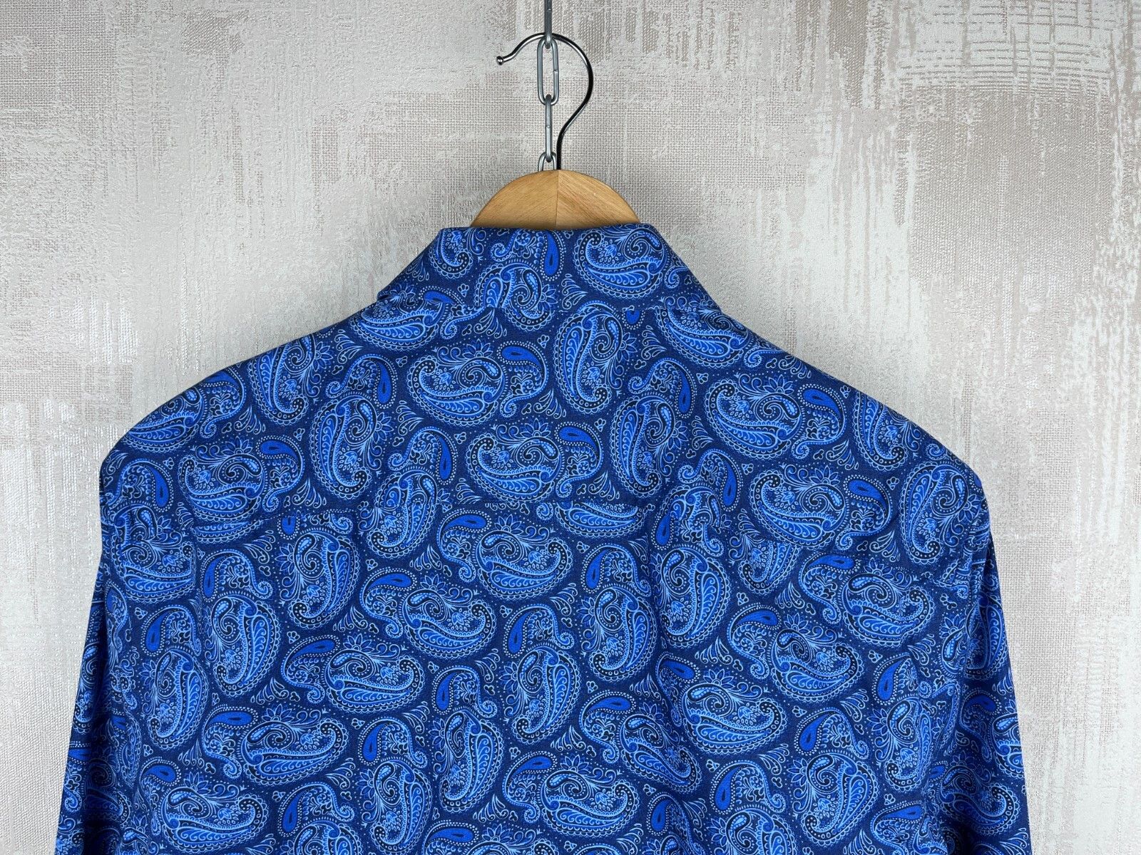 Other John Henric Sweden Paisley Pattern Dress Shirt Button Up Size US M / EU 48-50 / 2 - 13 Thumbnail