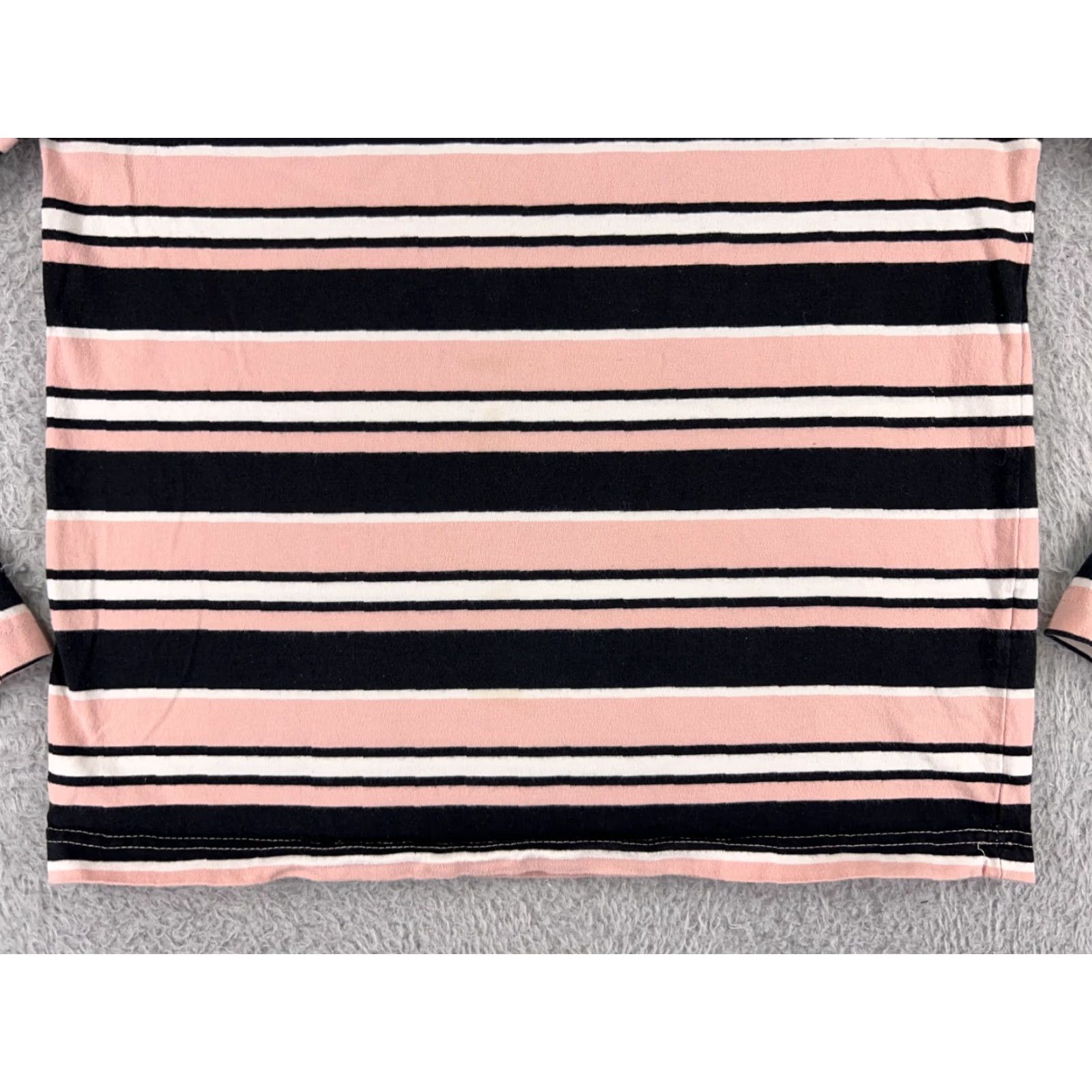 Vintage Santa Cruz Shirt Womens Small Pink Stripe Crop Long Sleeve Logo Beach Skate Size S / US 4 / IT 40 - 7 Thumbnail
