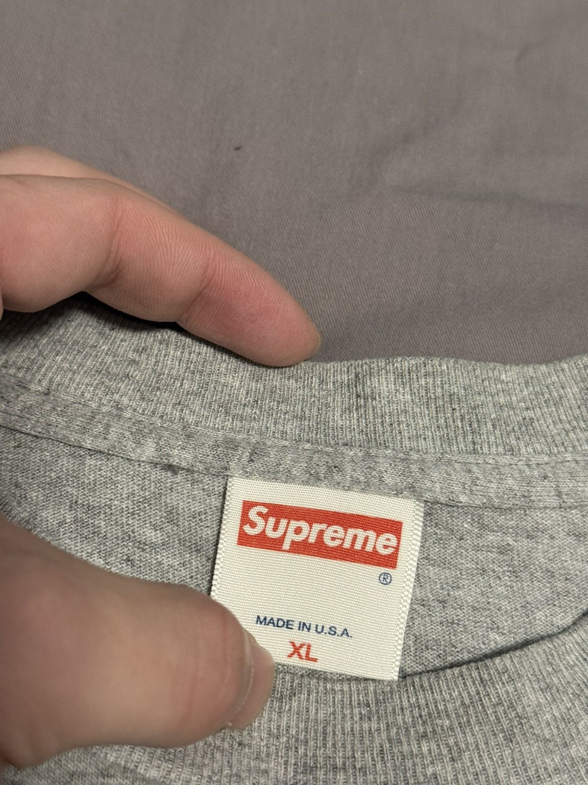 Supreme Supreme 2001 paisley bandana box logo tee grey Size US XL / EU 56 / 4 - 4 Thumbnail