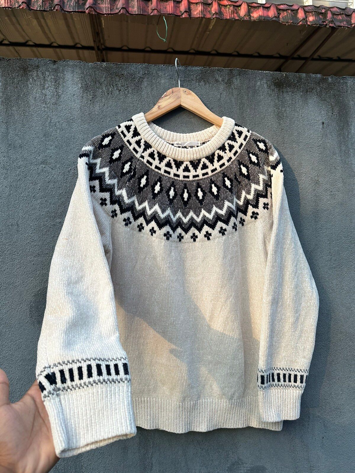 Japanese Brand Ikka Knitted Sweatshirt Size US M / EU 48-50 / 2 - 6 Thumbnail