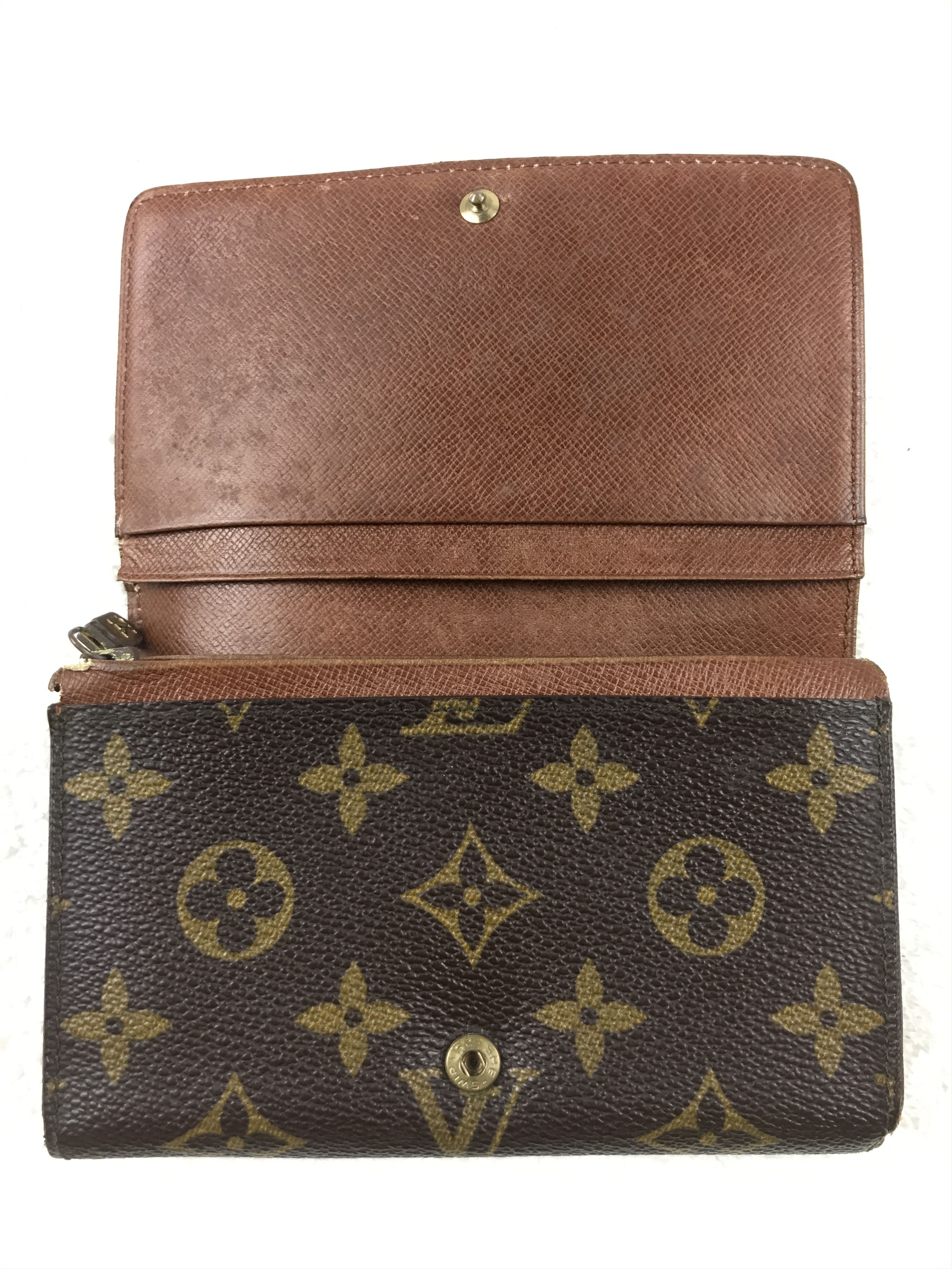 Louis Vuitton × Vintage Louis Vuitton Monogram Portefeuille Monnaie Tresor Wallet Size ONE SIZE - 9 Thumbnail