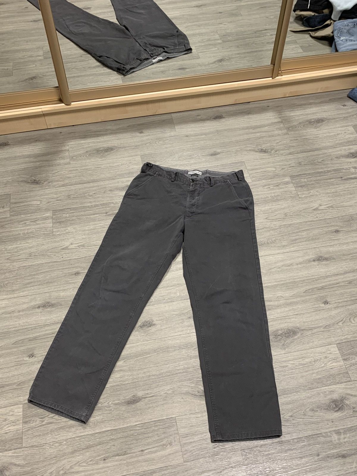 Stone Island Stone Island rare vintage grey casual pants Size US 36 / EU 52 - 1 Thumbnail