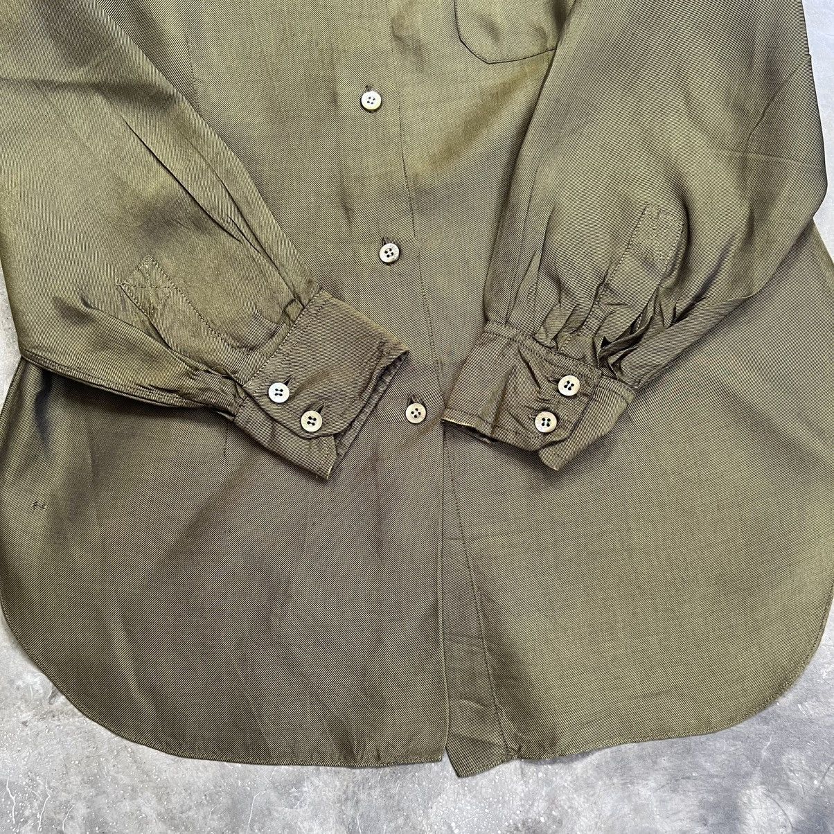 Celine 1990s Celine Silk Long Sleeve Button up Shirt Size L / US 10 / IT 46 - 4 Thumbnail