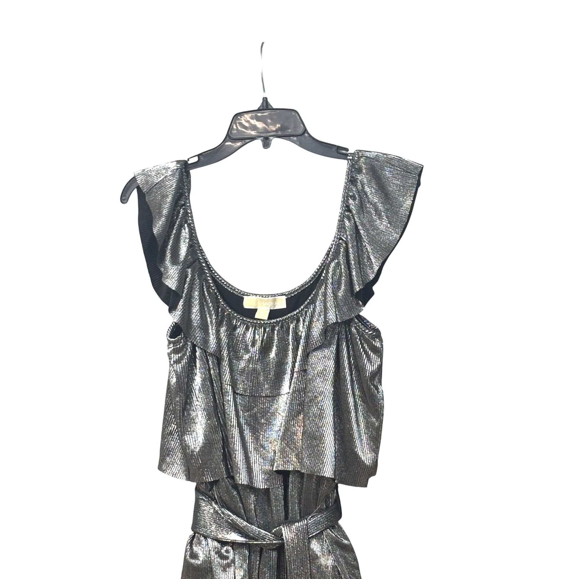 Other Michael Michael Kors Metallic Tiered Off-The-Shoulder Dress Size M / US 6-8 / IT 42-44 - 6 Thumbnail