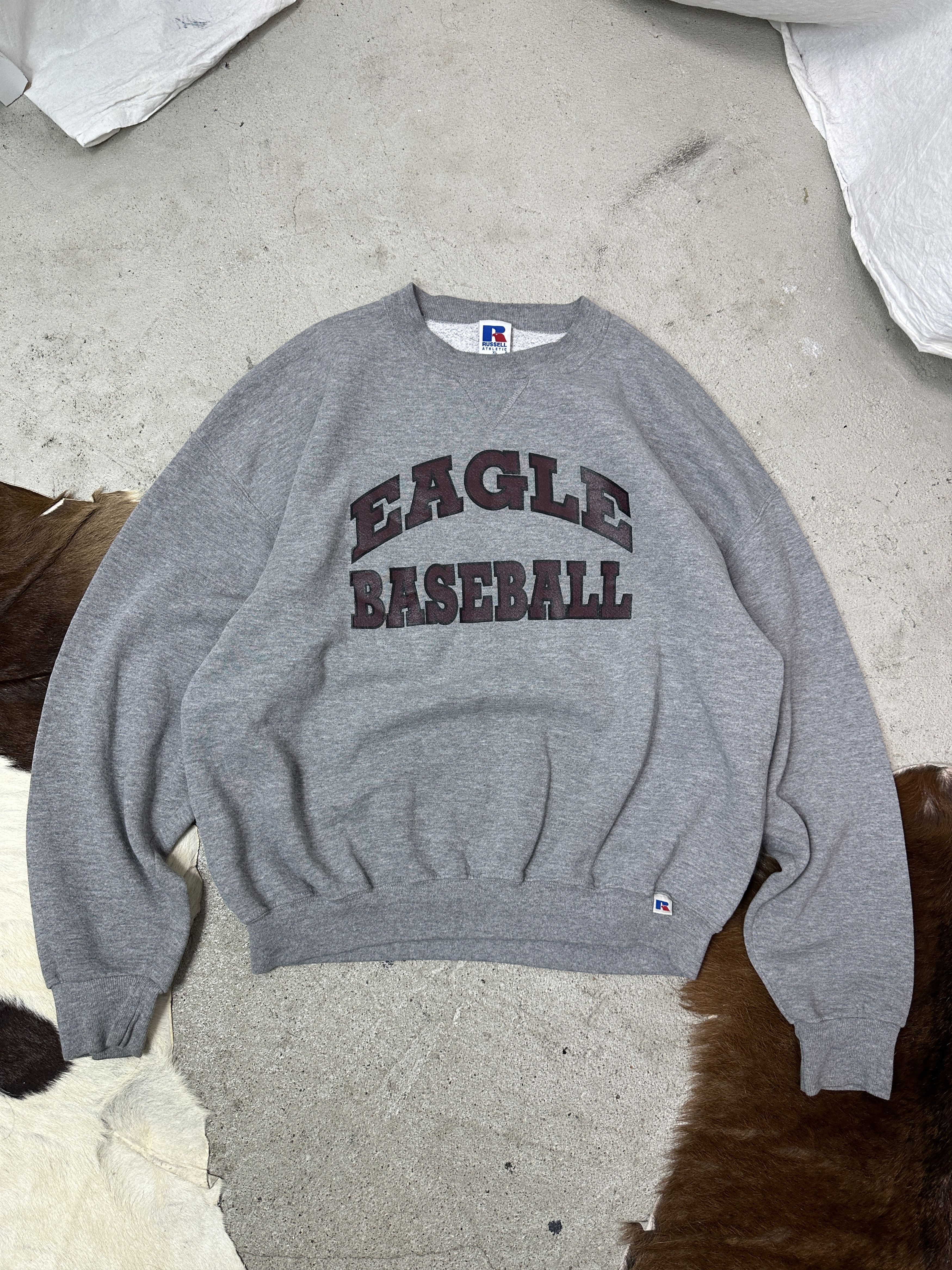 Vintage Vintage Old School Streetwear Eagle Baseball Sweatshirt 90s Size US L / EU 52-54 / 3 - 2 Thumbnail