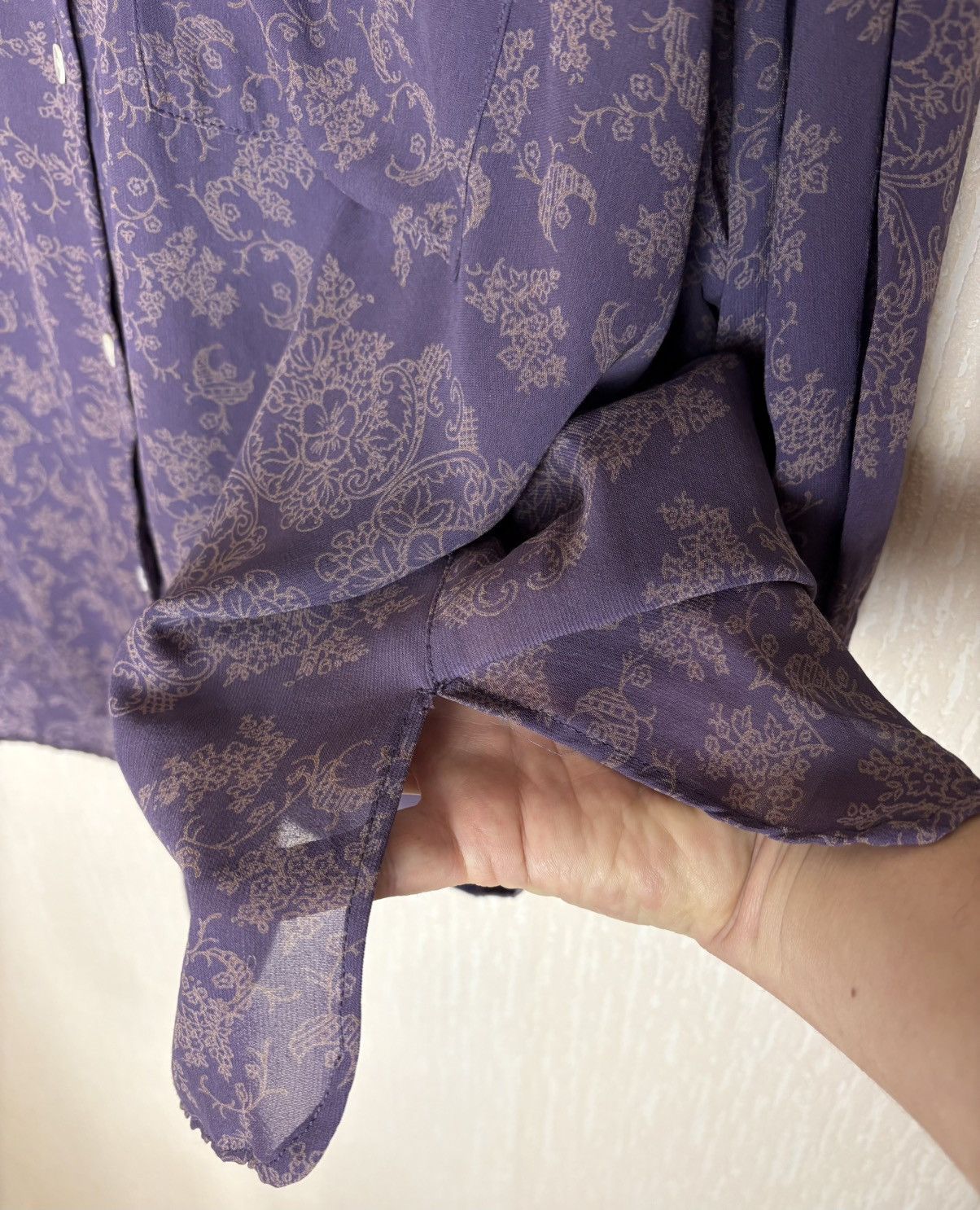 Jean Paul Gaultier Vintage Jean Paul Gaultier pour Gibo Baroque Paisley Blouse Size S / US 4 / IT 40 - 10 Thumbnail