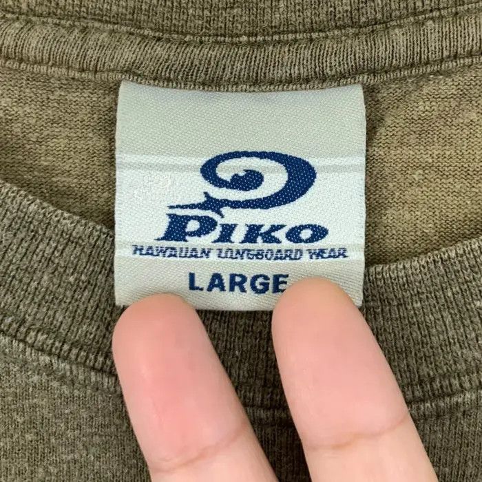 Vintage Vintage PIKO HAWAIIAN LONGBOARD Wear Surf Tee Shirt Size US L / EU 52-54 / 3 - 6 Thumbnail