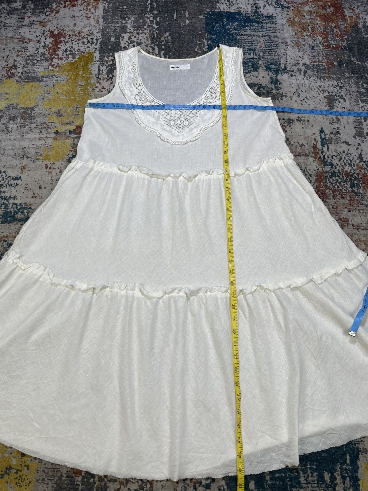 Ne-Net Issey Miyake Ne-Net Crochet Lace Neckline Tiered Dress Size XS / US 0-2 / IT 36-38 - 10 Thumbnail