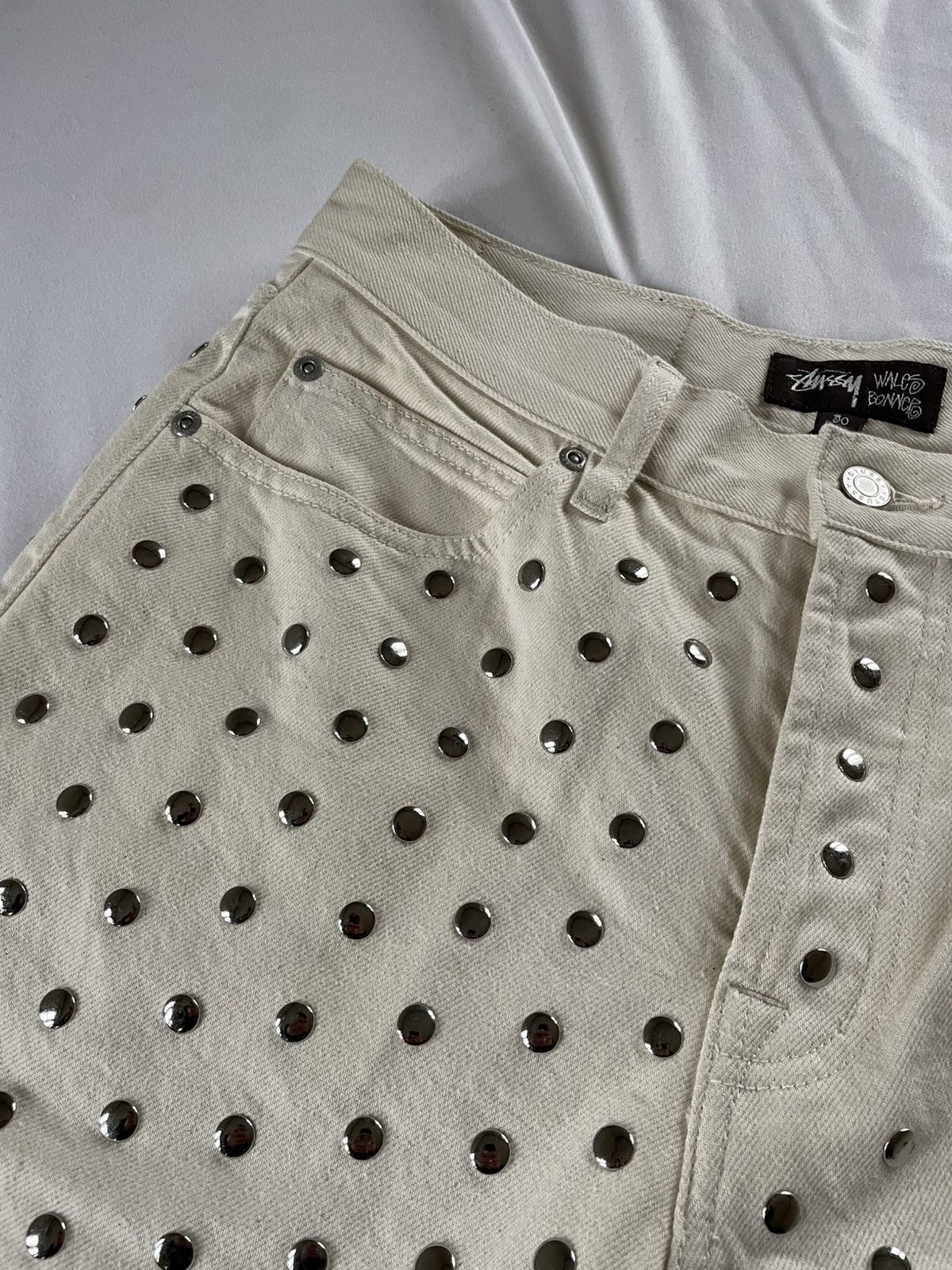 Stussy × Wales Bonner Stussy x Wales Bonner Studded Shorts - FW25 Size US 30 / EU 46 - 5 Thumbnail