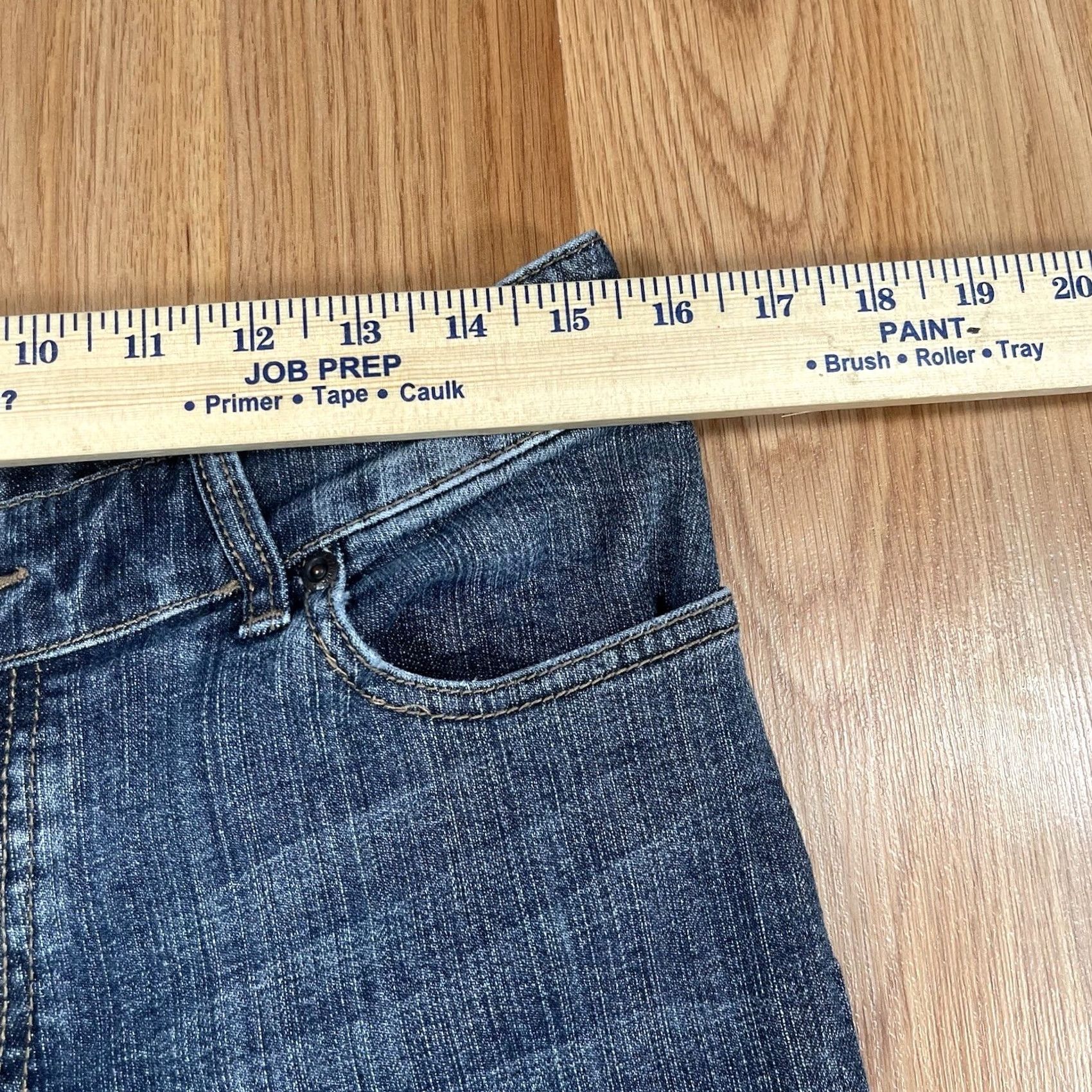 Denime Chico’s Jeans Womens 1.5 Reg Straight Leg Mid Rise Stretch Blue Denim Pants Size 26" / US 2 / IT 38 - 4 Thumbnail
