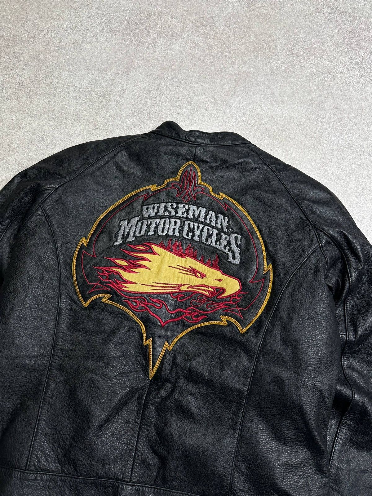 Genuine Leather Vintage Wiseman Motor Cycles Genuine Leather Moto Jacket M Size US M / EU 48-50 / 2 - 3 Thumbnail