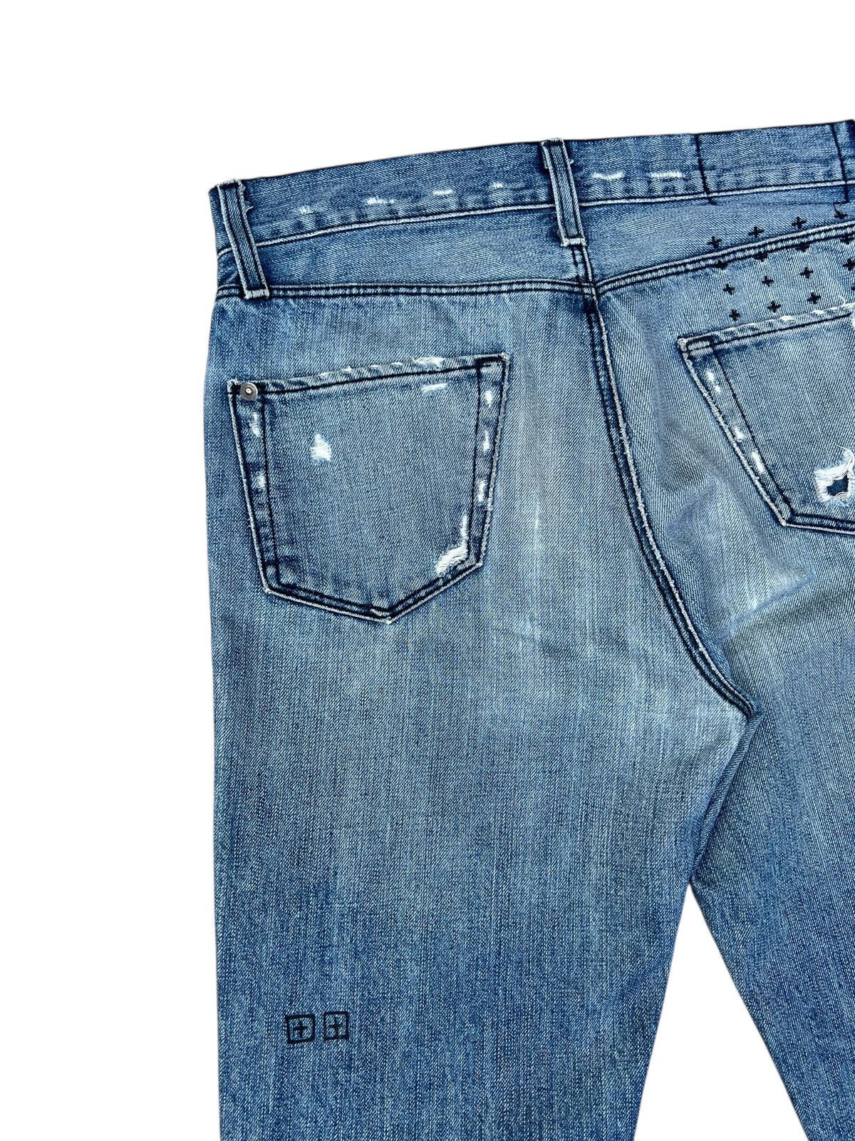 Ksubi Ksubi Dee Dee Vintage Indigo Distress Denim Jeans L 35.5 Size US 30 / EU 46 - 15 Thumbnail