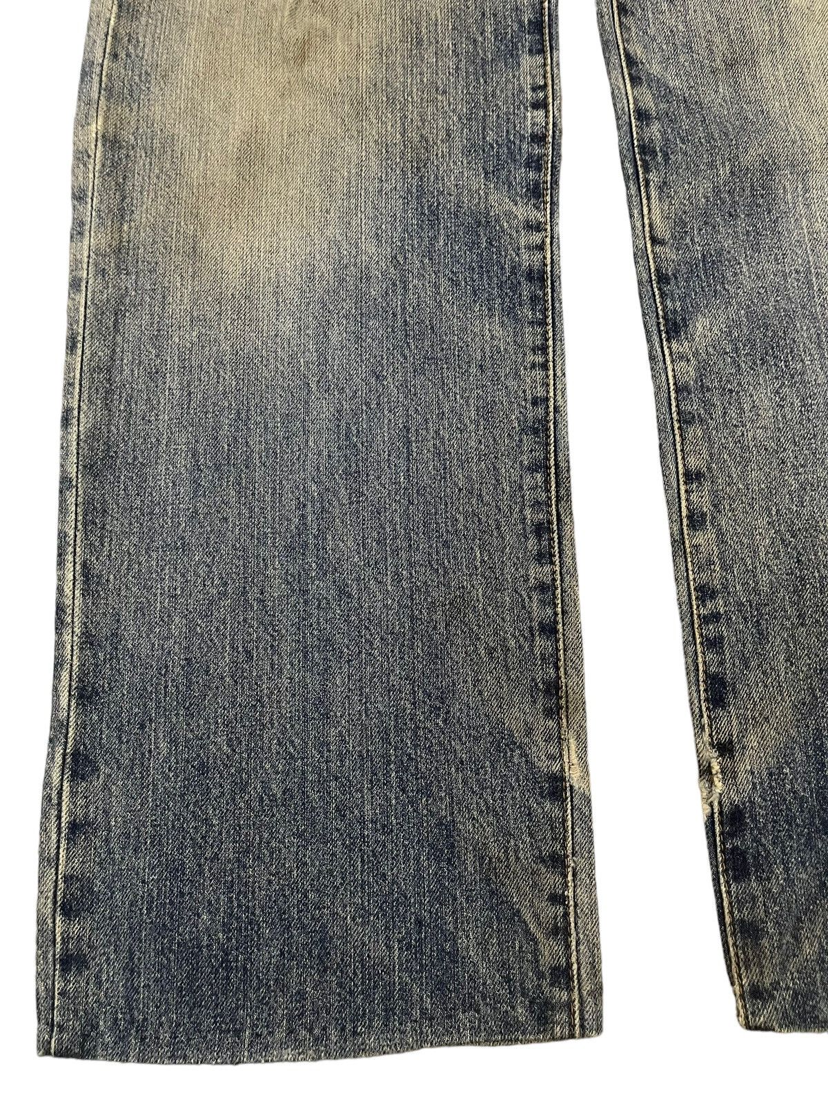 Hanes Vintage 90s Hanes Blue Wash Style Distressed Baggy Jeans Size US 34 / EU 50 - 5 Thumbnail