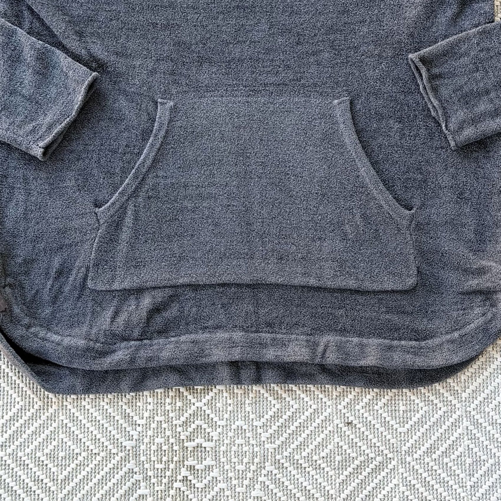 Vintage Barefoot Dreams Sweater Womens Small Gray CozyChic Lite Hooded Tunic V-Neck Long Sleeve Lightweight Knit DC Size S / US 4 / IT 40 - 6 Thumbnail