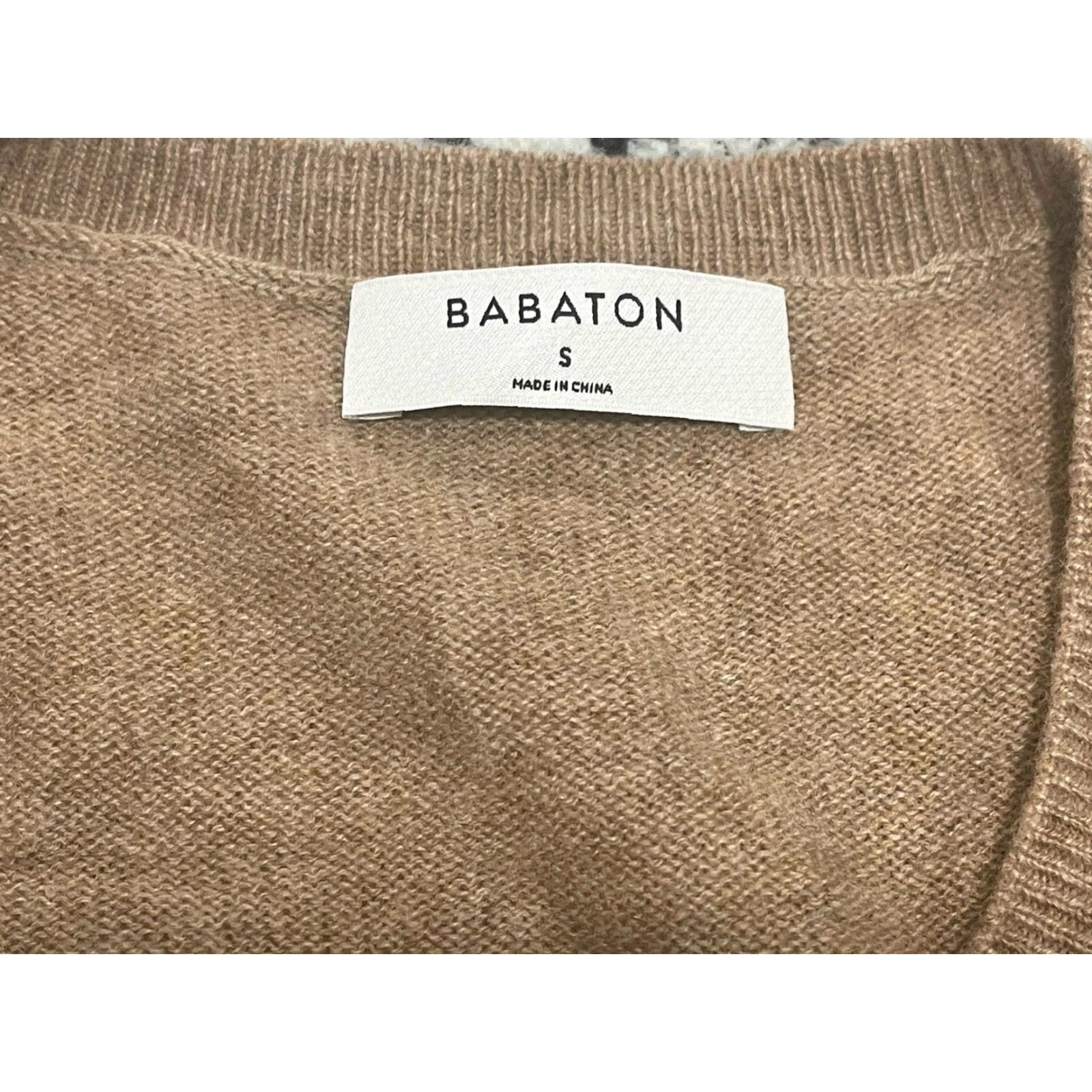 Vintage Babaton Knit Top Shirt Women's S Heather Gold Camel Cashmere Pullover Sweater 100% Cashmere Regular Size S Womens Size S / US 4 / IT 40 - 4 Thumbnail