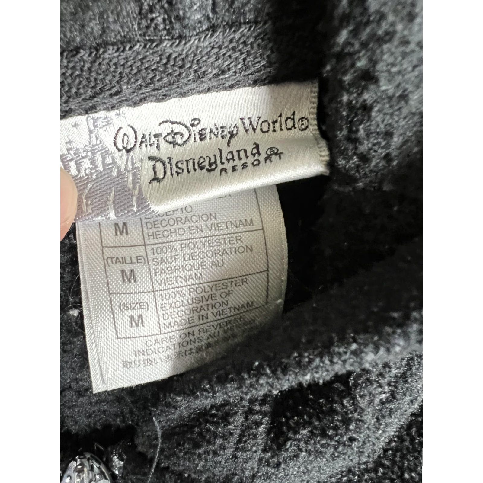 Disney VINTAGE Disney Hoodie Mickey Mouse Fleece Jacket Black M Women's Size M / US 6-8 / IT 42-44 - 5 Thumbnail