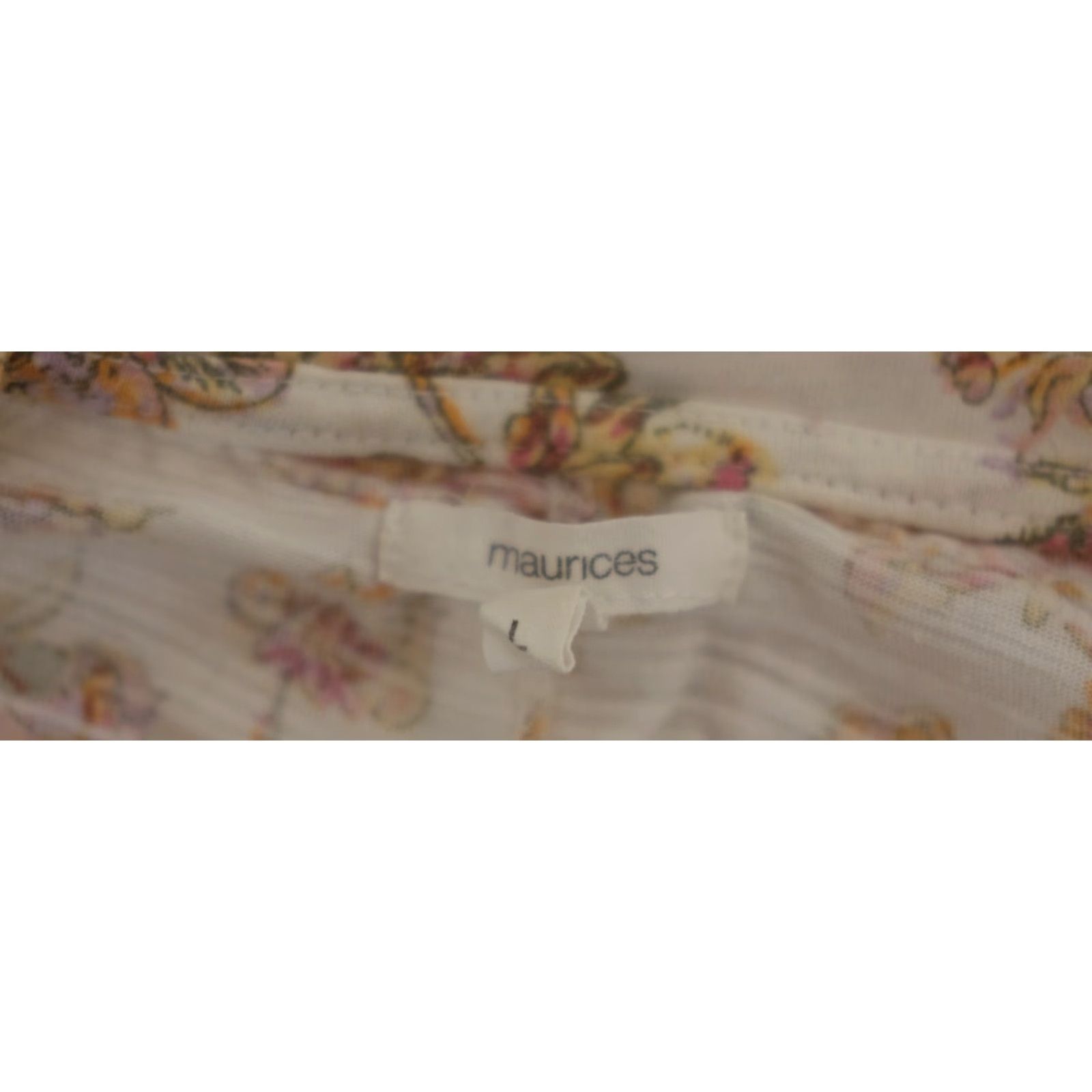 Vintage Maurices Tank Top Floral Ivory Stretch Womens L Tank Top Knit Sleeveless Crochet Neck Details Bohemian Casual Size L / US 10 / IT 46 - 7 Thumbnail