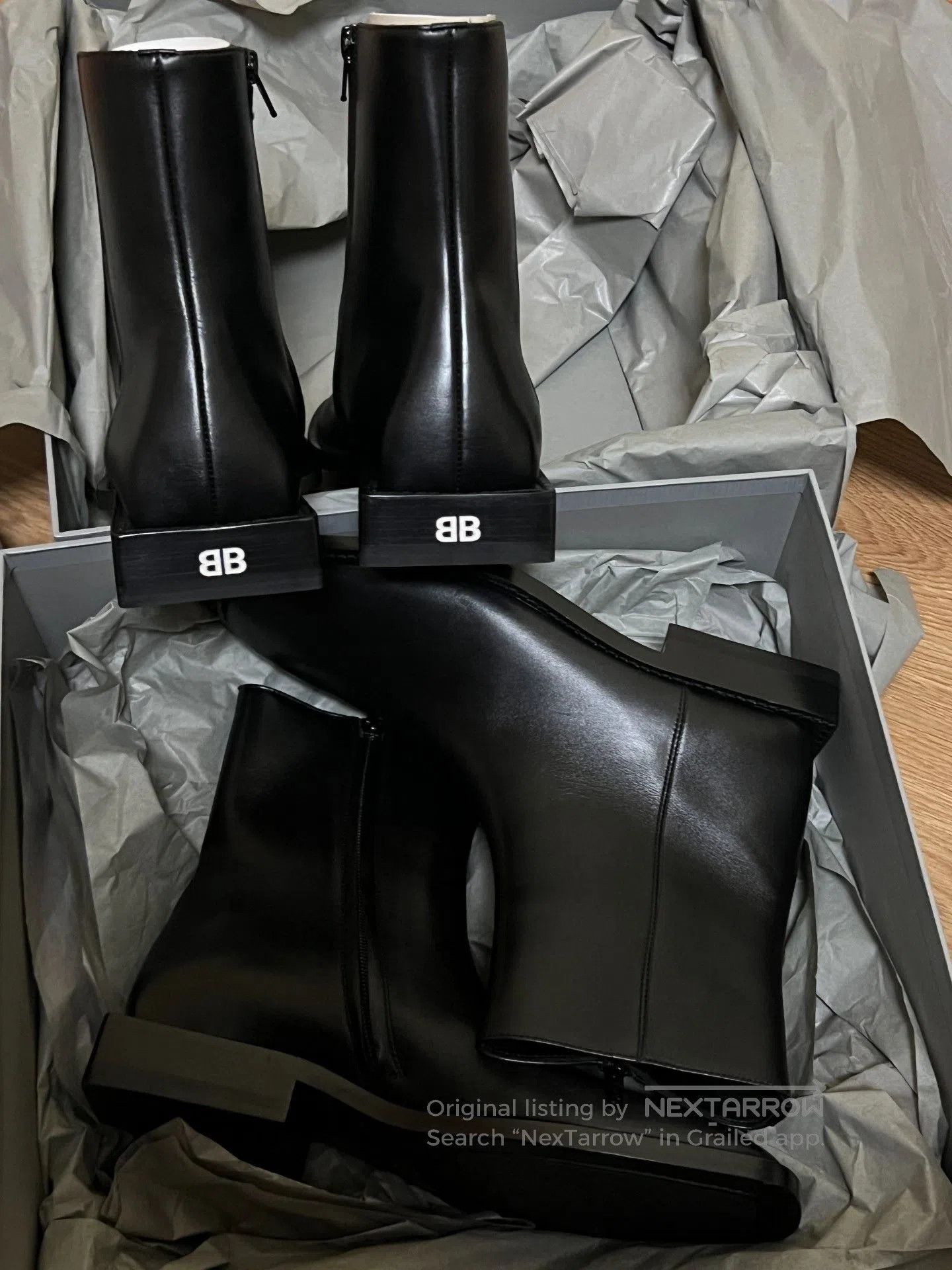 Balenciaga Balenciaga Square Toe Chelsea Boots. Size US 6.5 / IT 36.5 - 6 Thumbnail