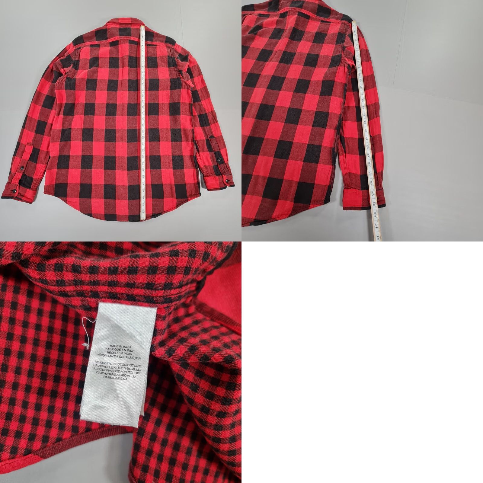 Polo Ralph Lauren Polo Ralph Lauren Mens Shirt Red Lar Tartan Plaid Buffalo Overshirt Flannel Size US L / EU 52-54 / 3 - 8 Thumbnail