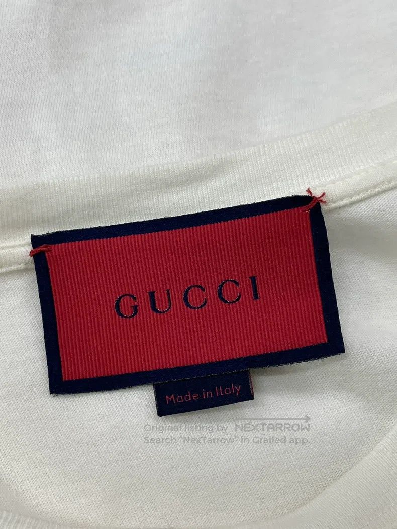 Gucci Gucci White star logo printed short-sleeved T-shirt Size XS / US 0-2 / IT 36-38 - 4 Thumbnail