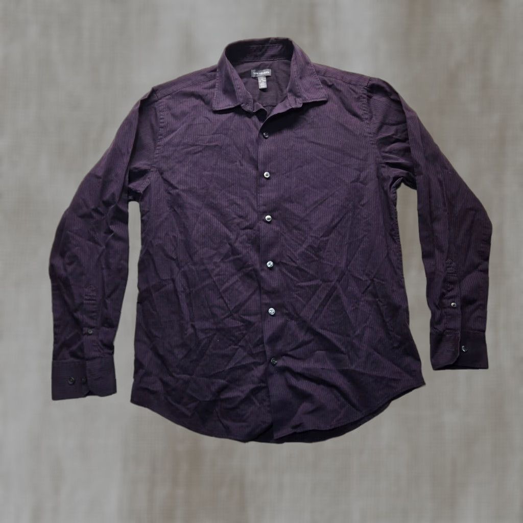 Van Heusen VINTAGE Van Heusen Men's Shirt Long Sleeve Button-Up Size 15.5 Purple 90s Size US M / EU 48-50 / 2 - 1 Thumbnail