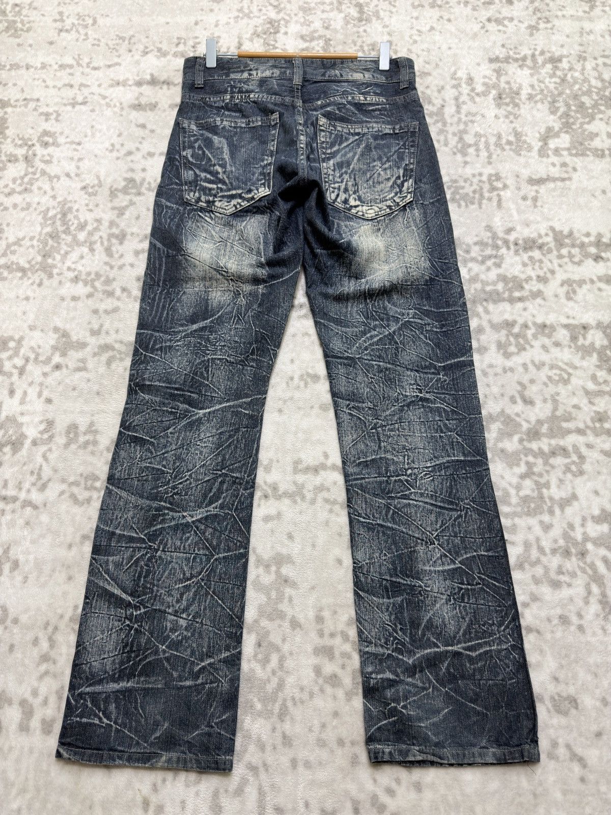 Hysteric Glamour Vintage Exit Lightning Wash Straight Y2K Poem Denim Jeans Size US 29 - 2 Thumbnail
