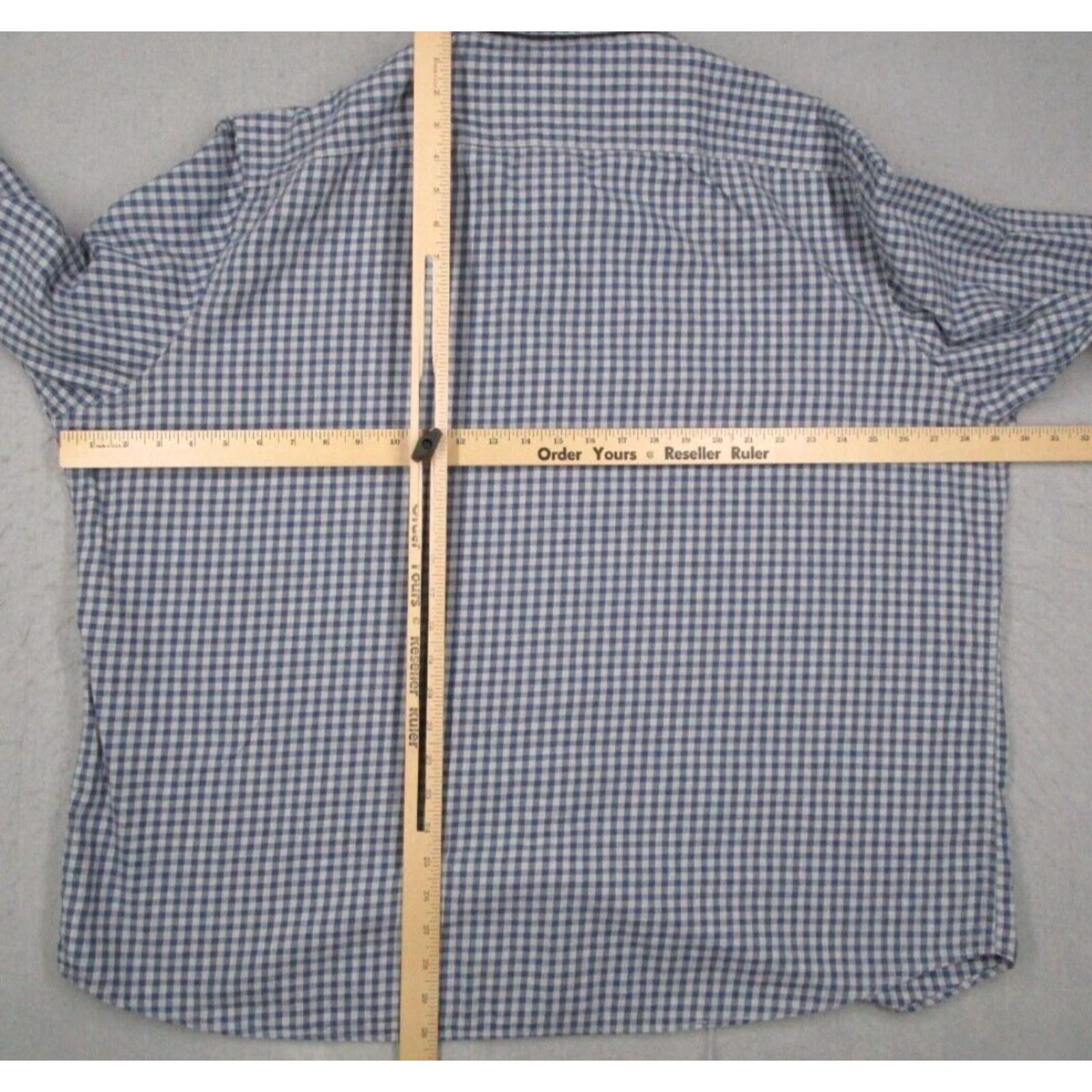 UNTUCKit UNTUCKit Mens Blue Check Button Up Flannel Shirt Big & Tall XXXLC Casual Workwear Long Sleeve Button-Down 100% Cotton Vintage? No Size US XXL / EU 58 / 5 - 5 Thumbnail