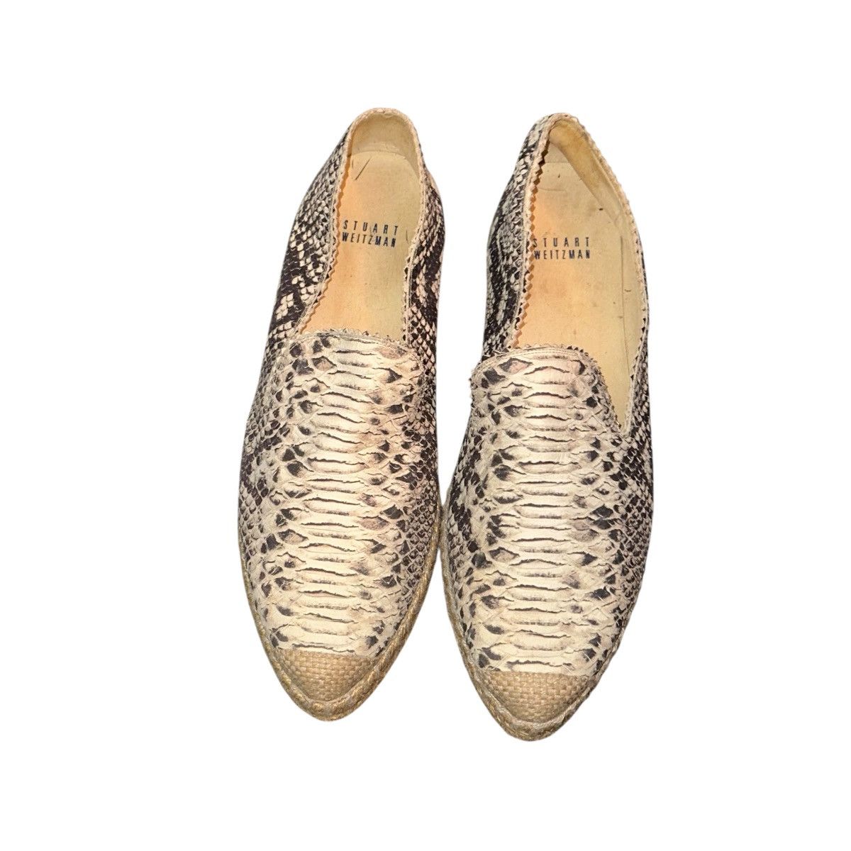 Stuart Weitzman Stuart Weitzman Catalan snakeskin espadrille slip on sneaker Size US 8.5 / IT 38.5 - 3 Thumbnail