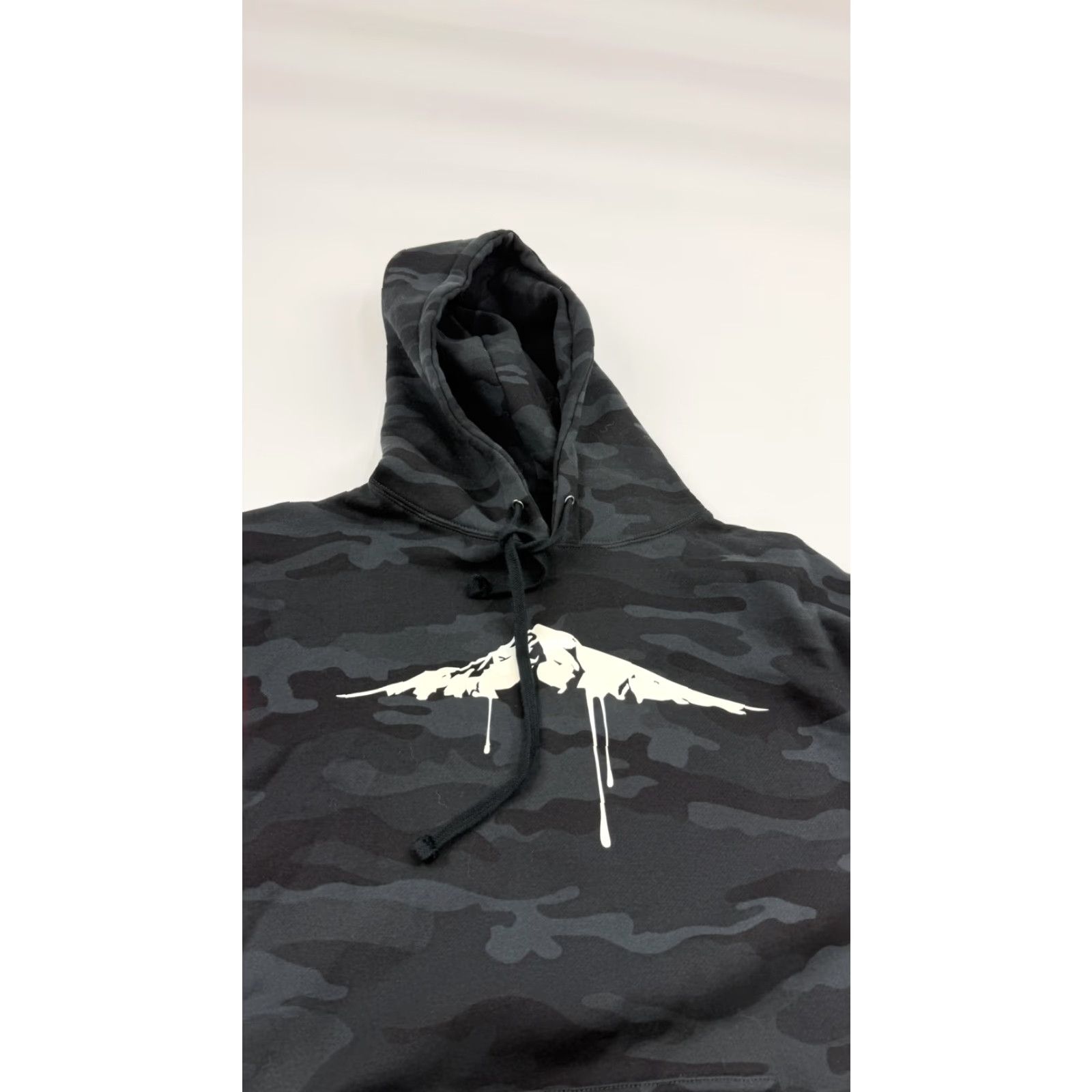 Vintage Pacific Northfresh Hoodie Mens Medium Black Camo Drip Mountain Graphic Size US M / EU 48-50 / 2 - 3 Thumbnail