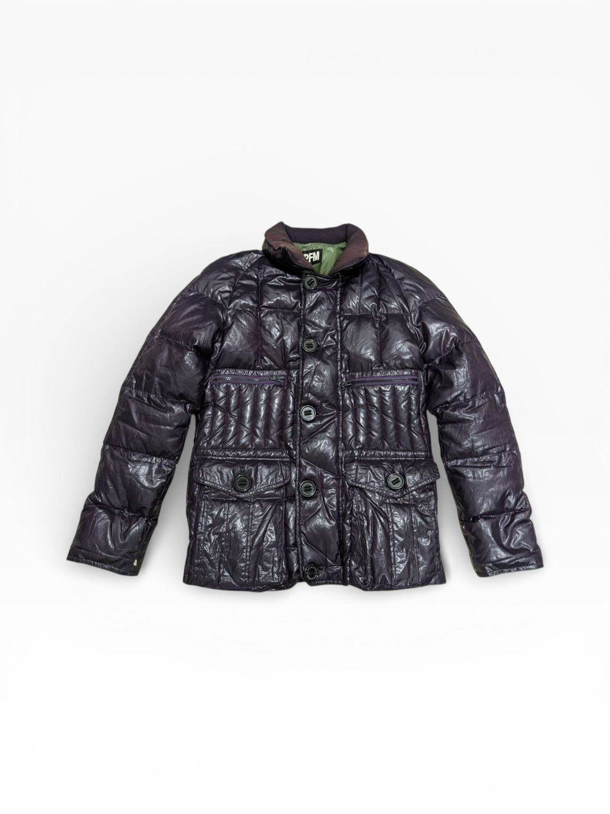 PPFM RARE PURPLE ‘PPFM IS REGISTERED AT ROCK’ PUFFER JACKET Size US S / EU 44-46 / 1 - 1 Thumbnail