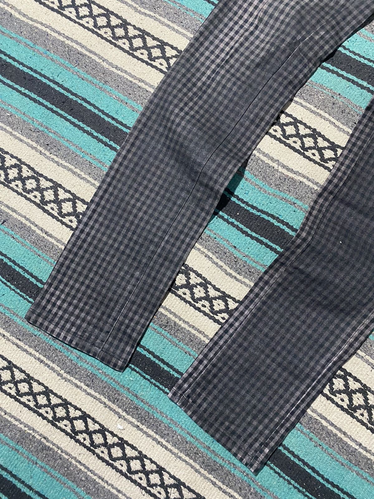 Tornado Mart Tornado Mart Checkered Skinny Jeans Size US 32 / EU 48 - 3 Thumbnail