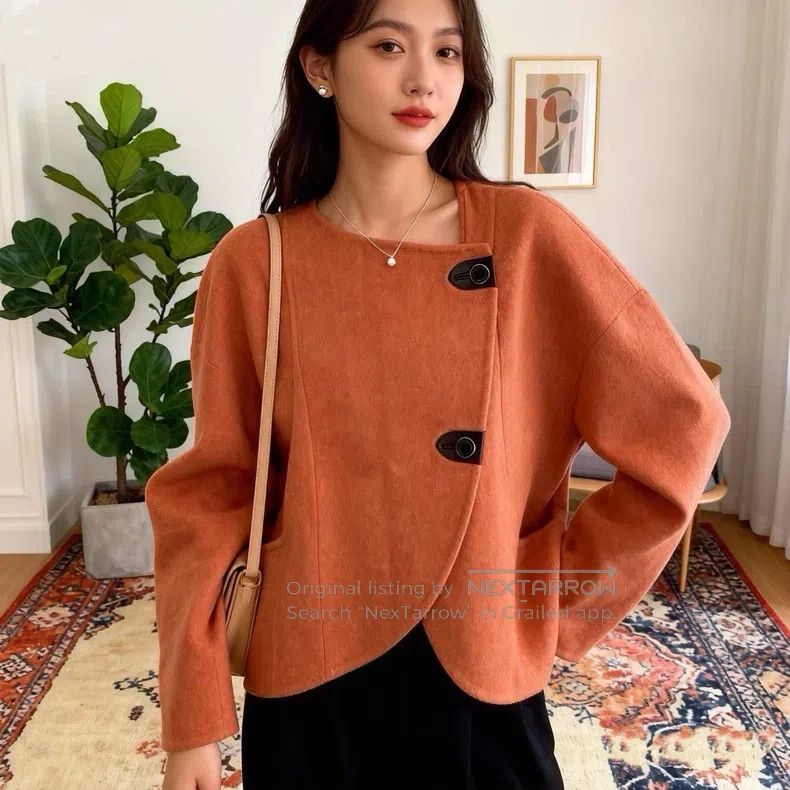 Hermes Hermes Light orange short overcoat Size XS / US 0-2 / IT 36-38 - 6 Thumbnail