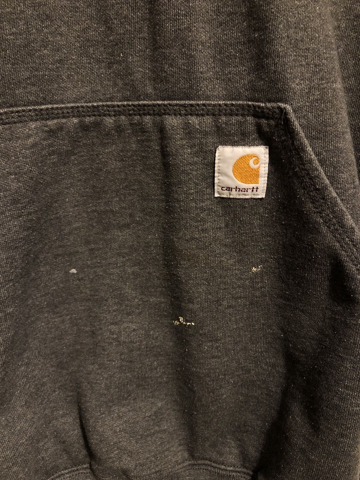 Carhartt × Vintage Grey Carhartt Hoodie Faded K121 Original Fit WorkWear Size US M / EU 48-50 / 2 - 2 Thumbnail