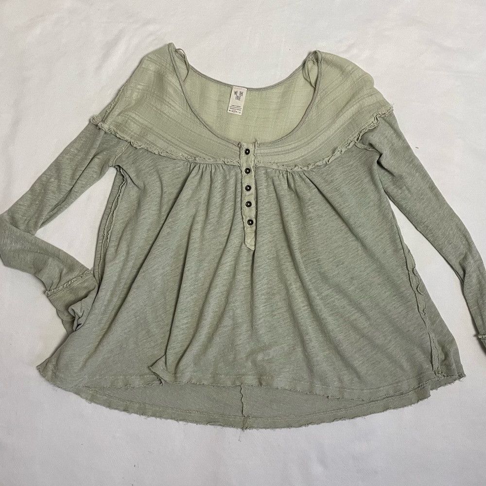 Free People Free People Olive Down Under Henley Top Size S Size S / US 4 / IT 40 - 6 Thumbnail