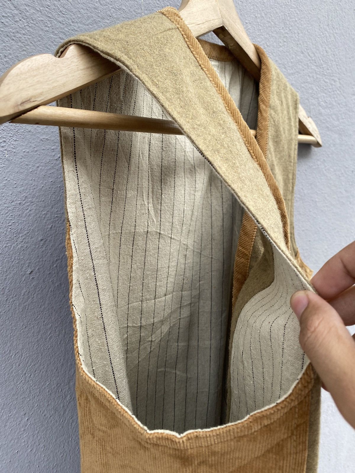 If Six Was Nine × Japanese Brand Japanese Designer “Niko and…” Patchwork Wool + Corduroy Vest Size US S / EU 44-46 / 1 - 11 Thumbnail