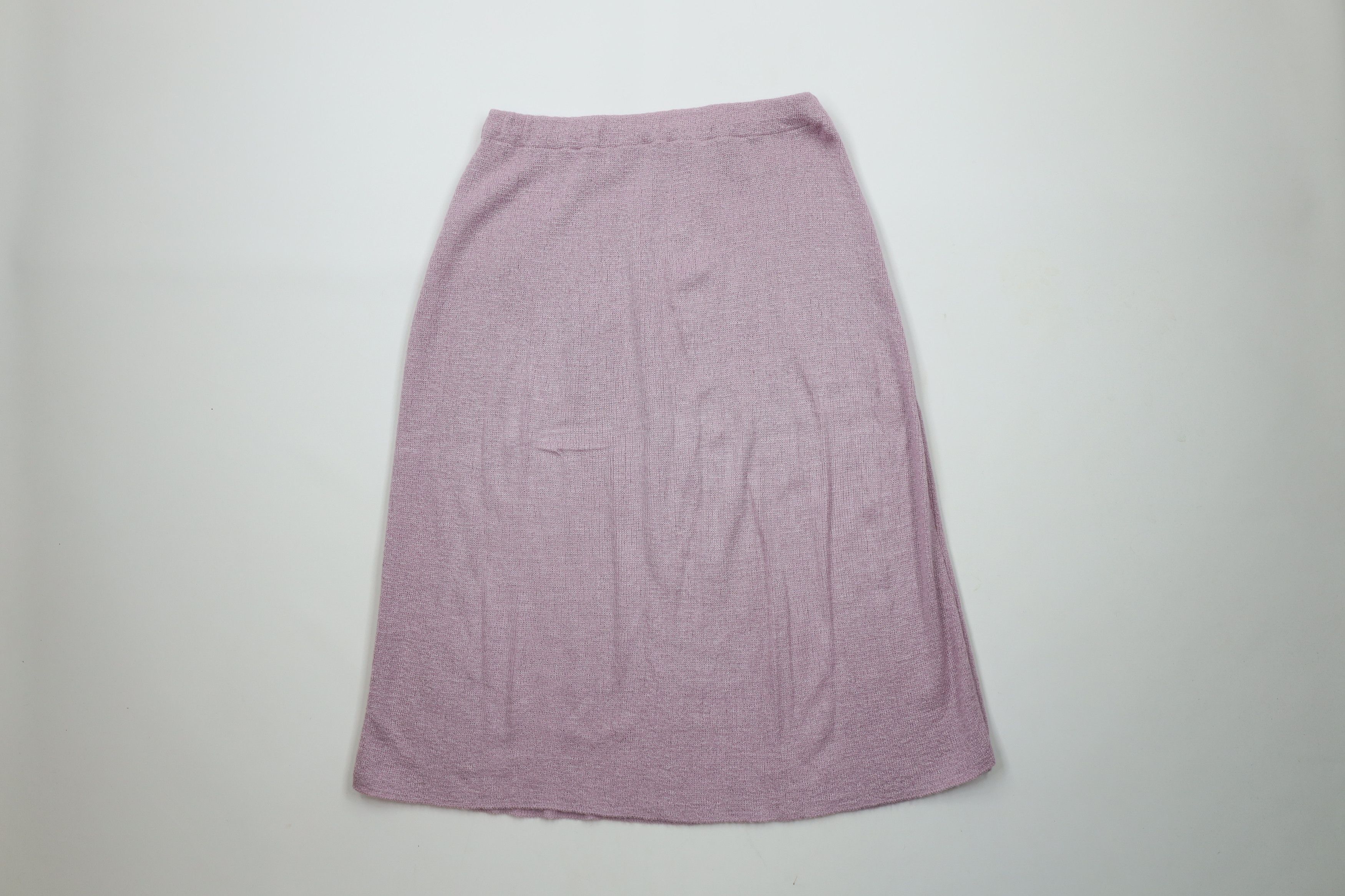 Vintage Vintage 70s Streetwear Blank Knit Long Skirt Size 28" / US 6 / IT 42 - 1 Thumbnail