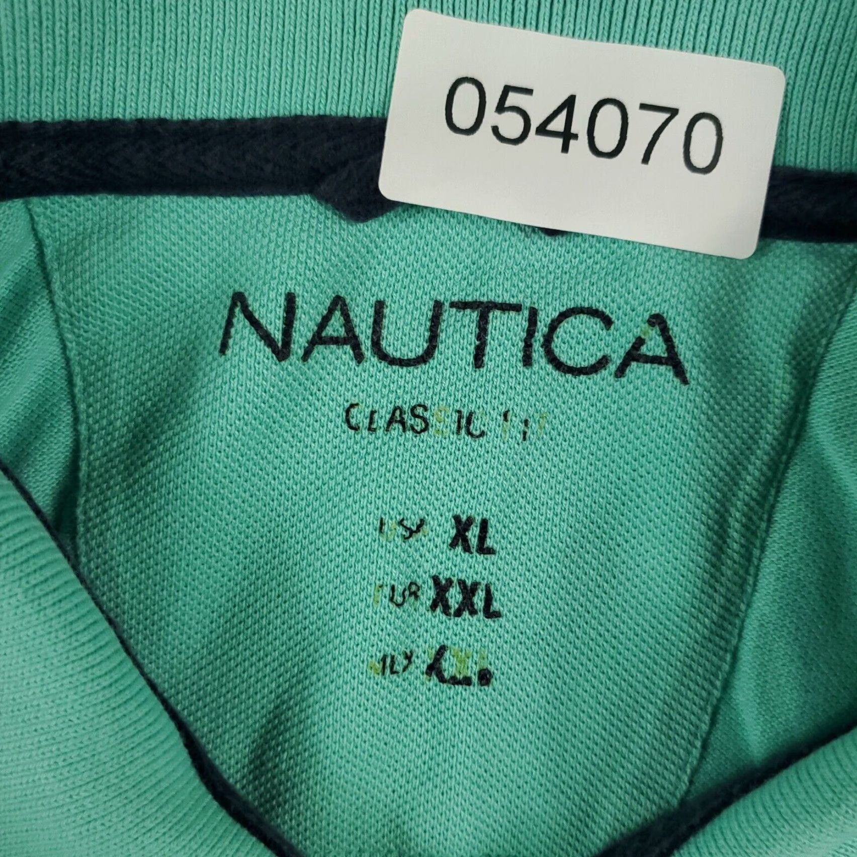 Nautica Nautica Polo Shirt Mens XL Blue Solid Short Sleeve Casual Button Collar Sportswear - Mens XL Blue Polo Shirt Size US XL / EU 56 / 4 - 8 Thumbnail